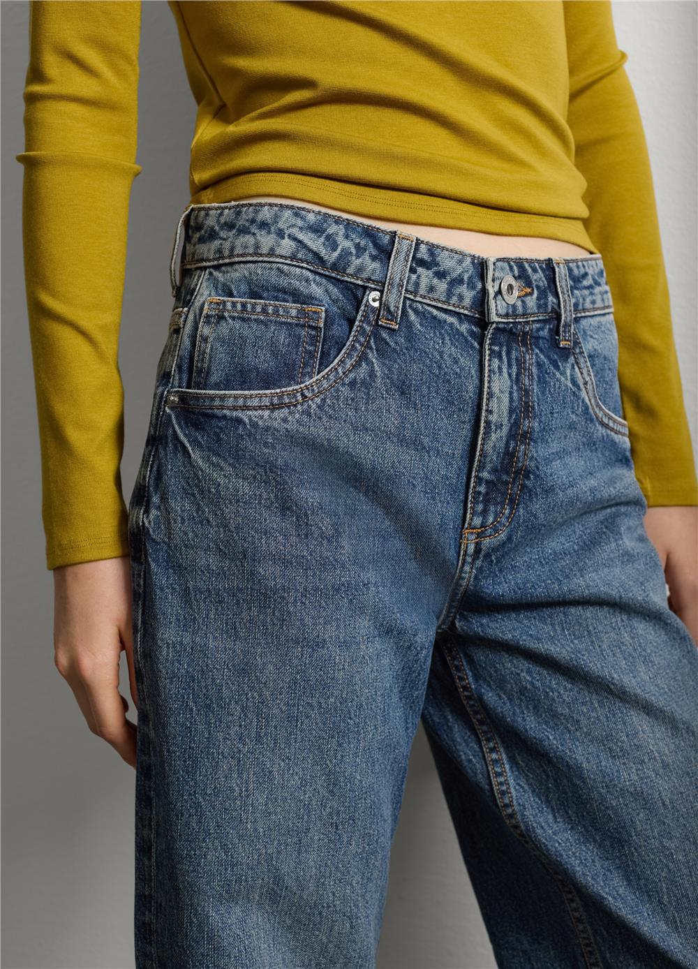 Düz Denim Kot