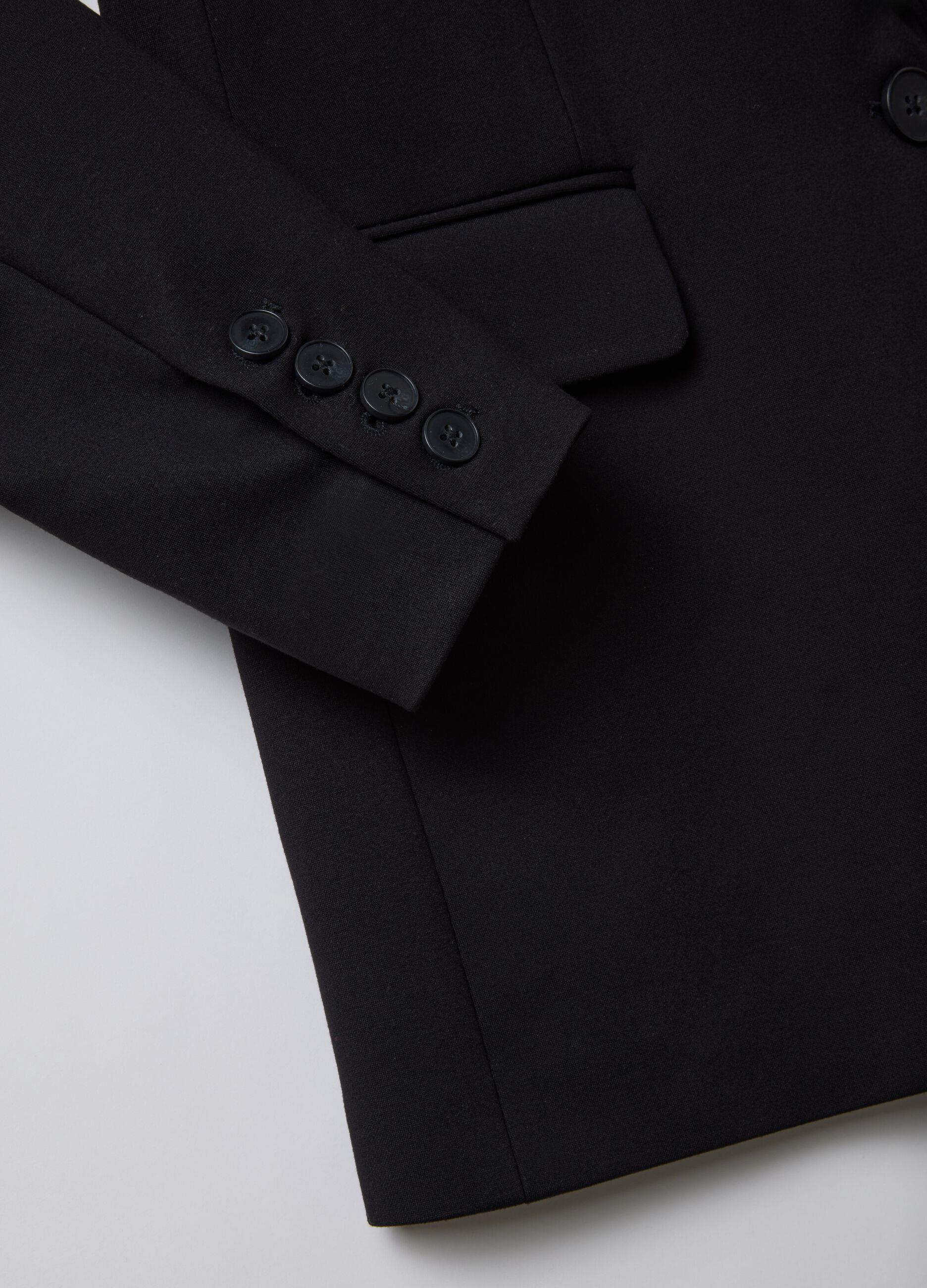 Esnek Kumaş Normal Kesim Blazer