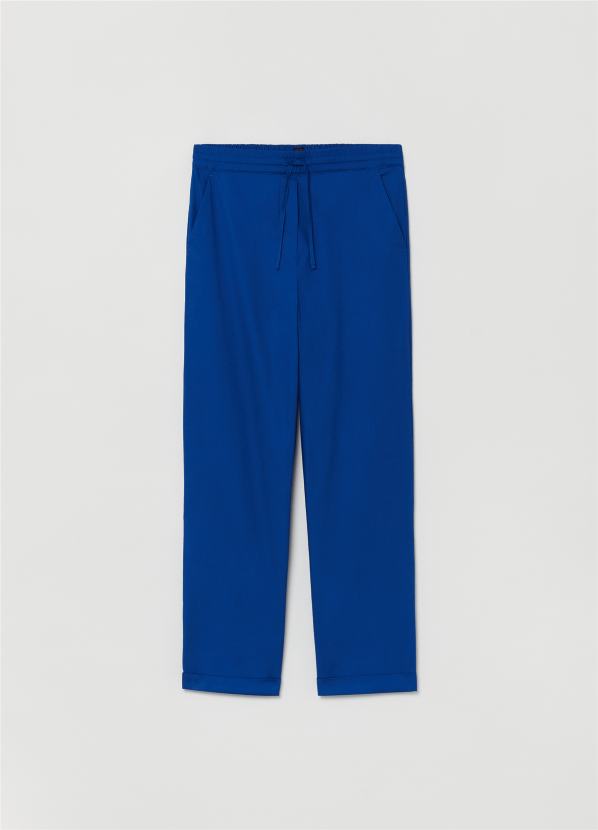 Esnek Pamuklu Mavi Jogger Pantolon