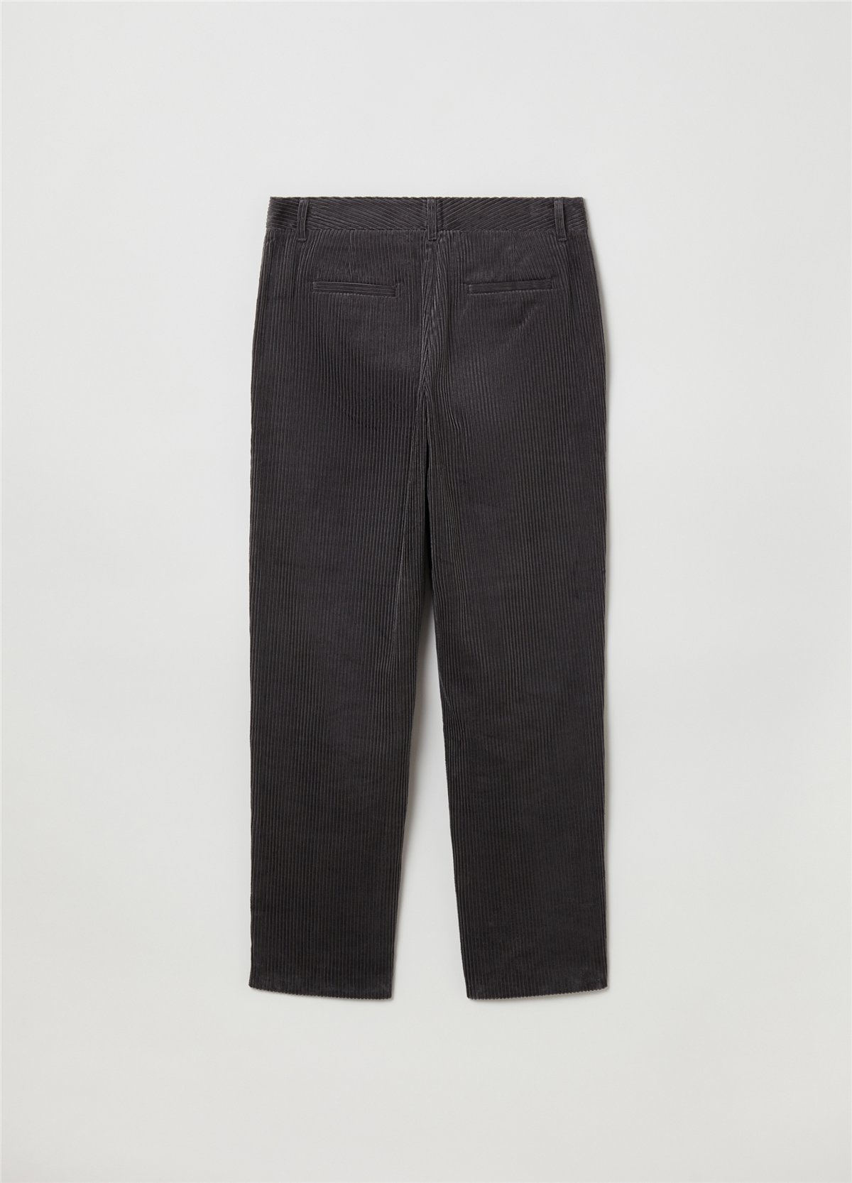 Fitilli Kadife Gri Chino Pantolon