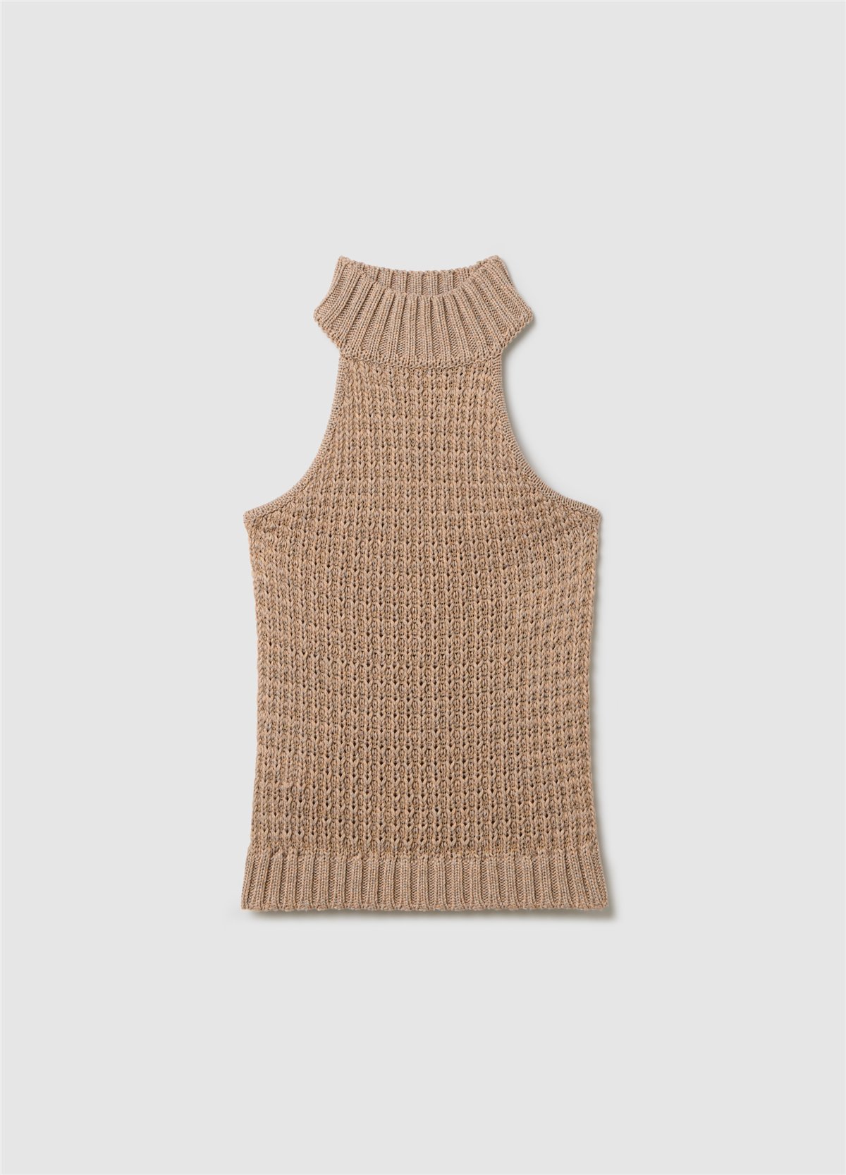 Halter Yaka Bej Atlet
