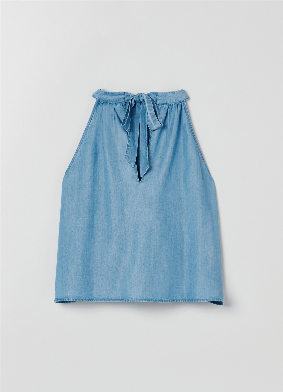 Halter Yaka Mavi Lyocell Atlet