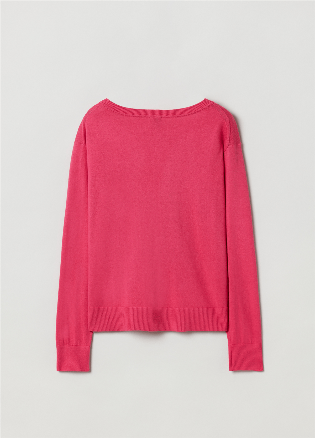 İpek Ve Pamuklu Oversize Pembe Kazak
