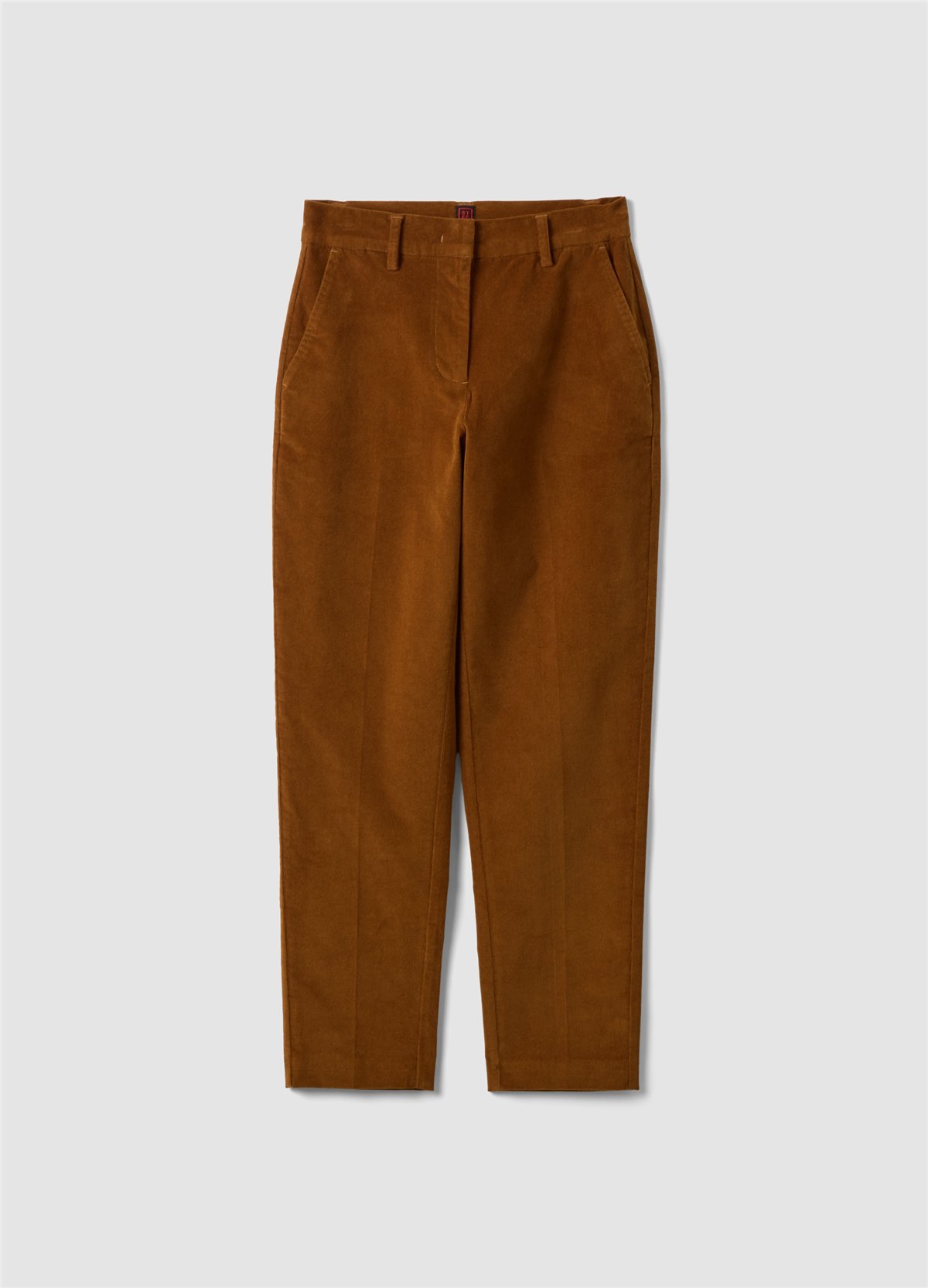 Kahverengi Fitilli Esnek Pamuklu Slim Fit Çino Pantolon