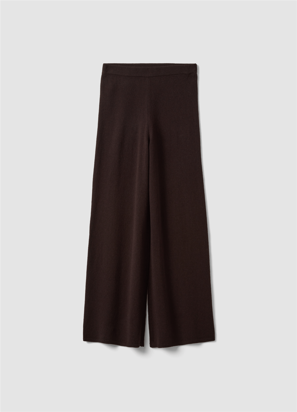 Kahverengi Regular Fit Saf Yün Pantolon