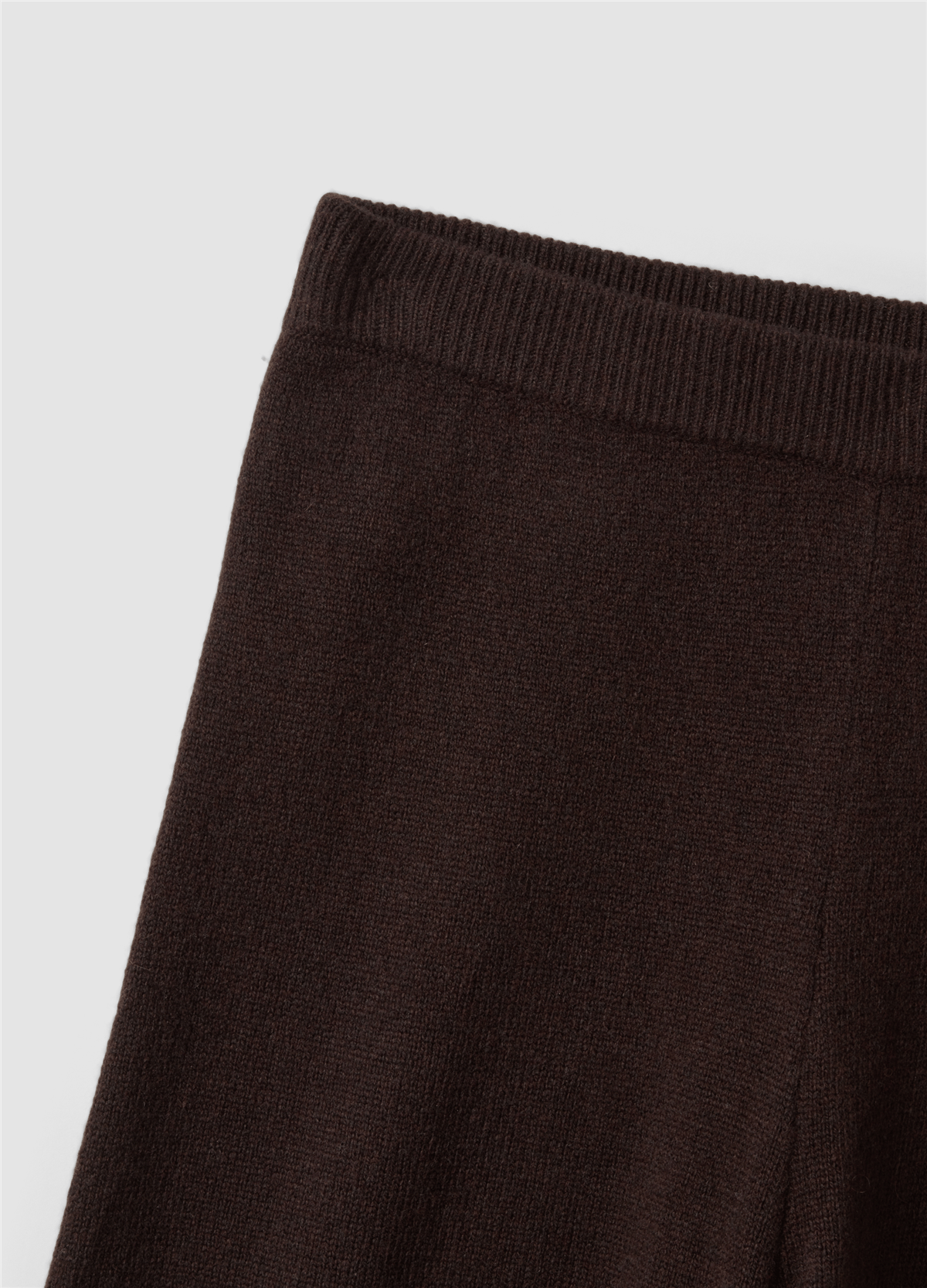 Kahverengi Regular Fit Saf Yün Pantolon