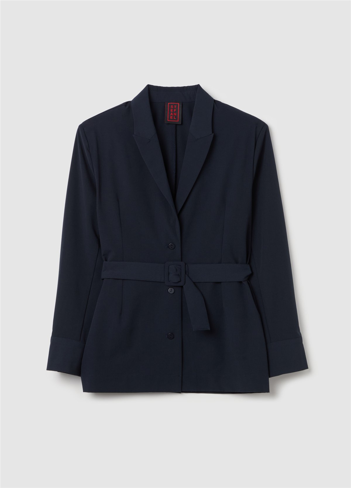 Kemerli Lacivert Shacket