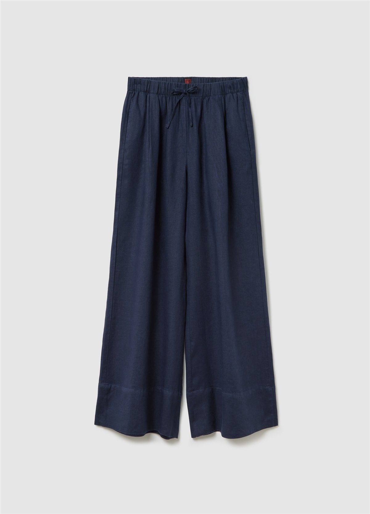 Keten Jogger Bol Paça Lacivert Pantolon