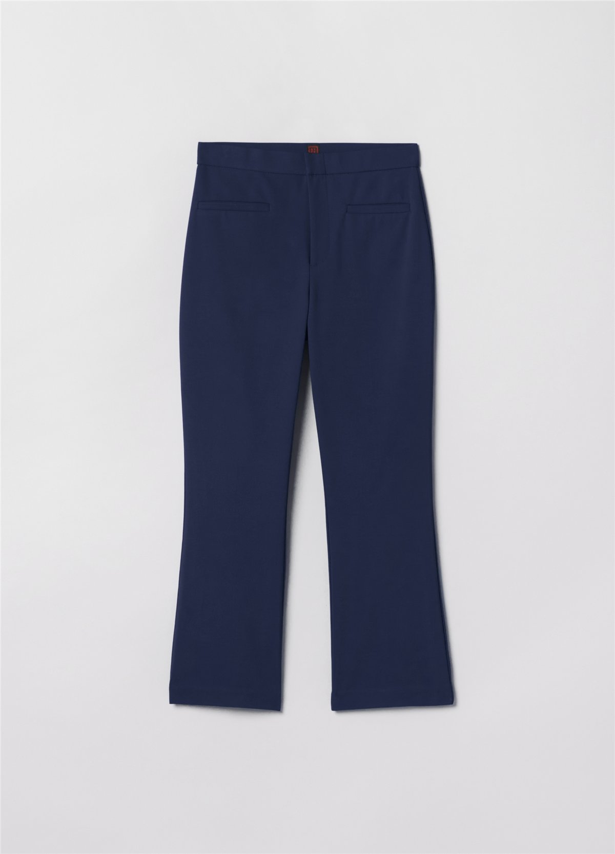 Kısa Lacivert Flare Pantolon
