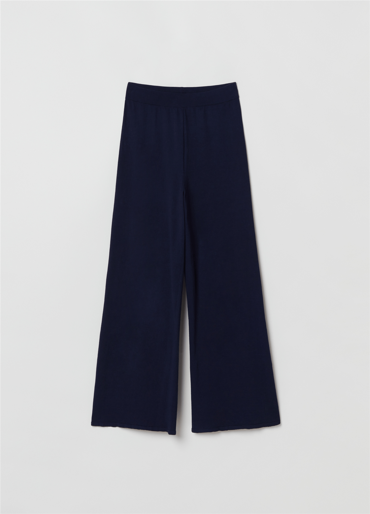 Kısa Paçalı Triko Lacivert Pantolon