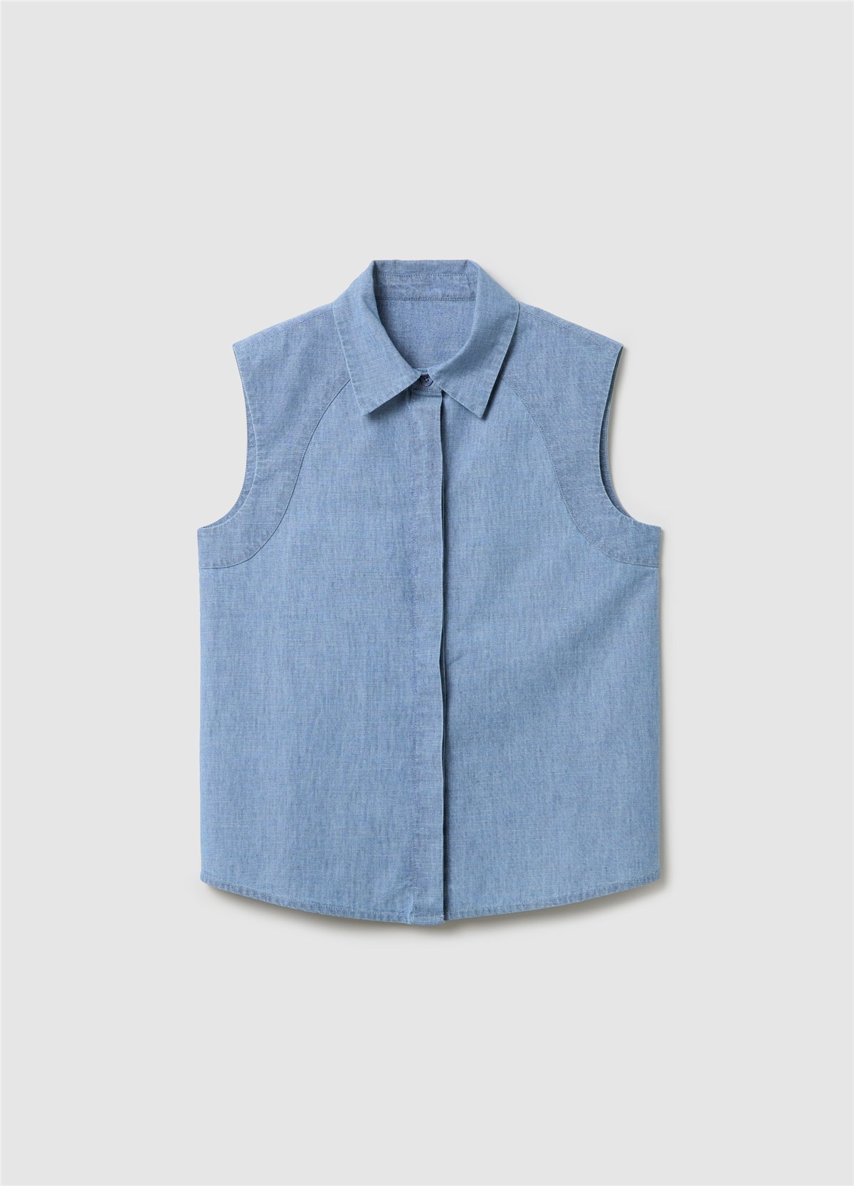 Kolsuz Denim Gömlek