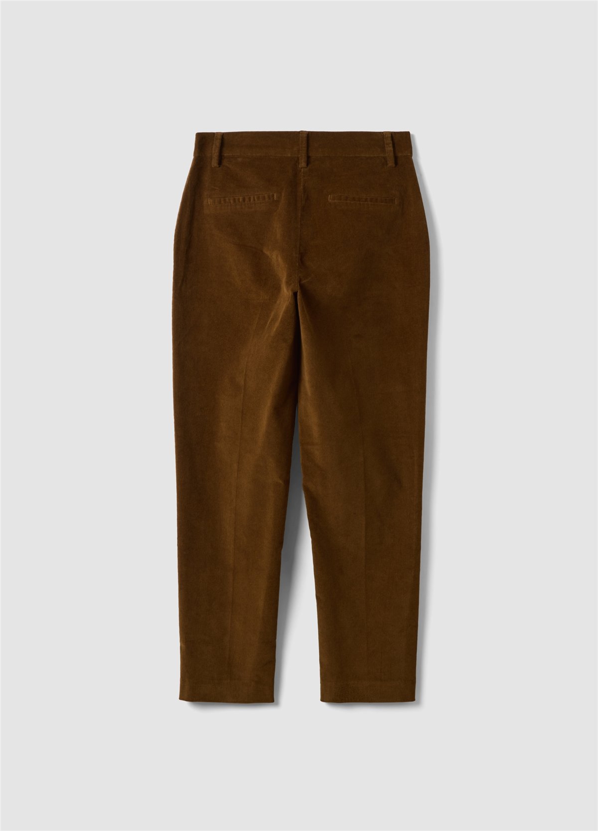Koyu Kahverengi Fitilli Esnek Pamuklu Slim Fit Çino Pantolon