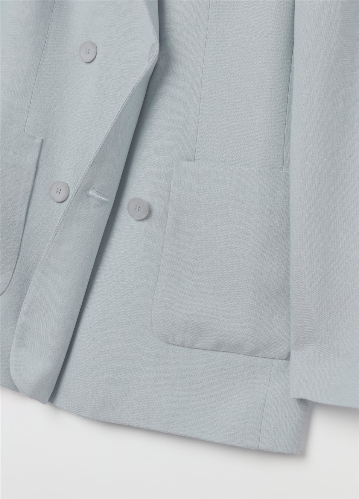 Kruvaze Açık Mavi Blazer