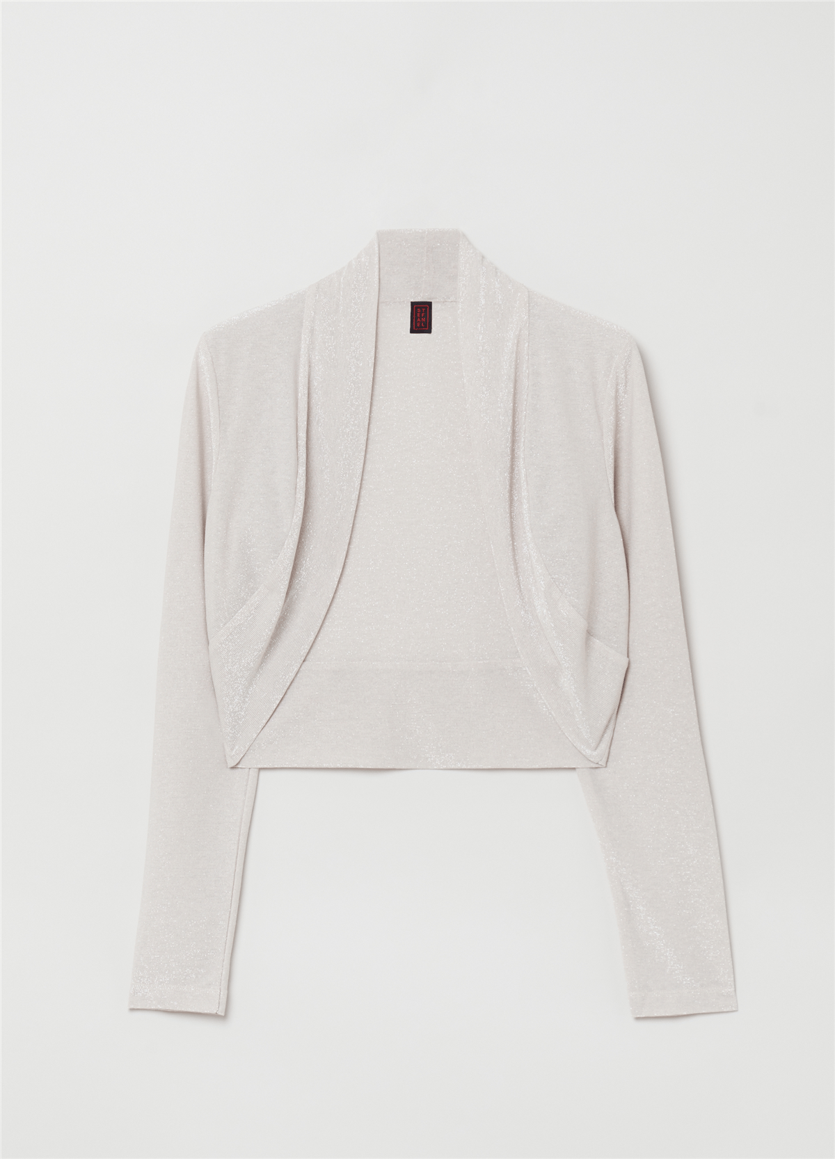 Lurex Bej Bolero