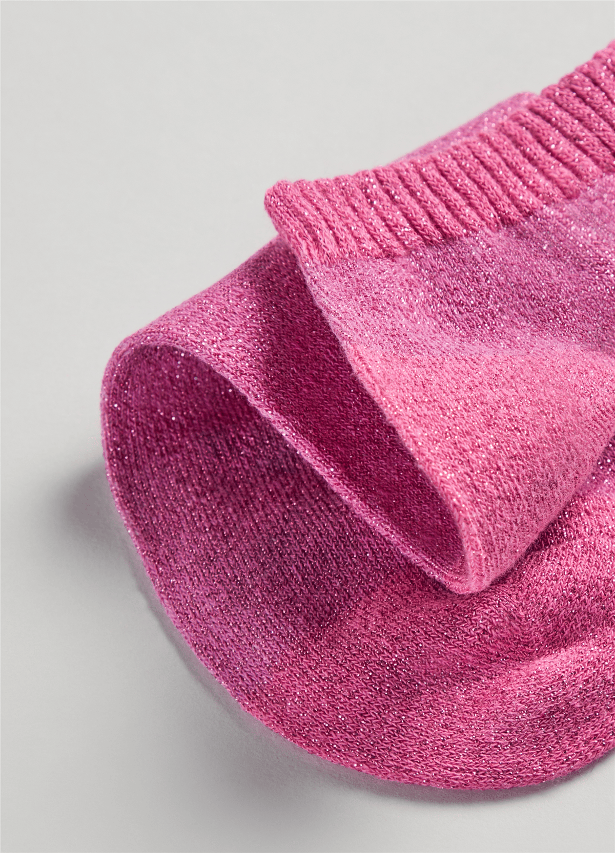 Lurex Pembe Babet Çorabı