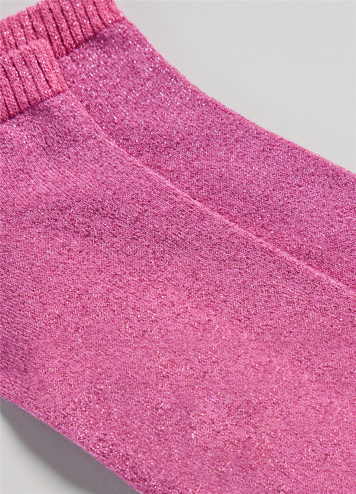 Lurex Pembe Babet Çorabı