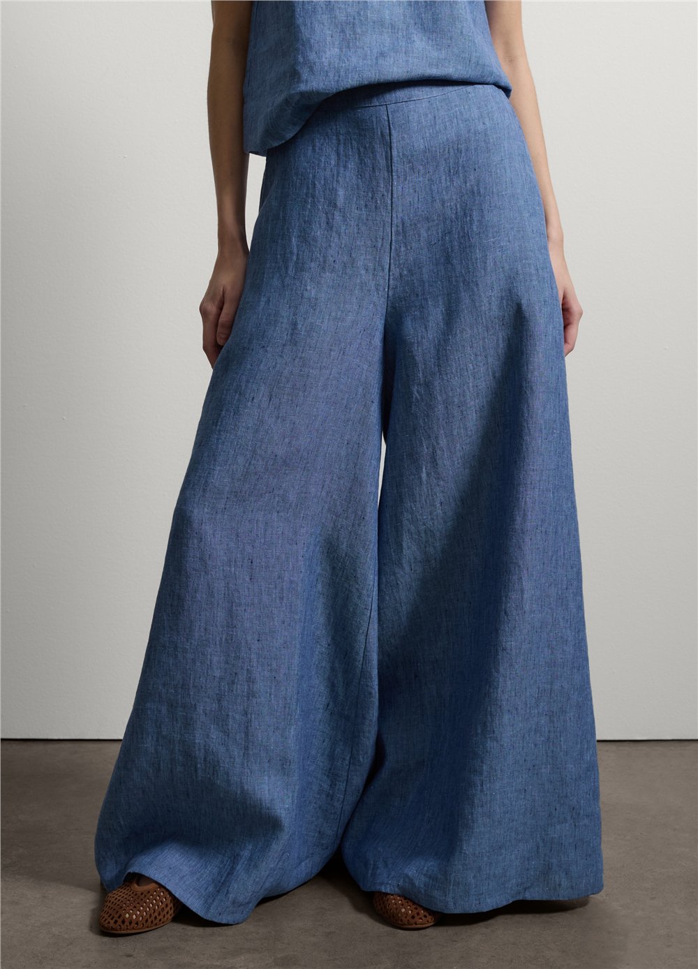 Mavi Denim Keten Bol Paça Pantolon