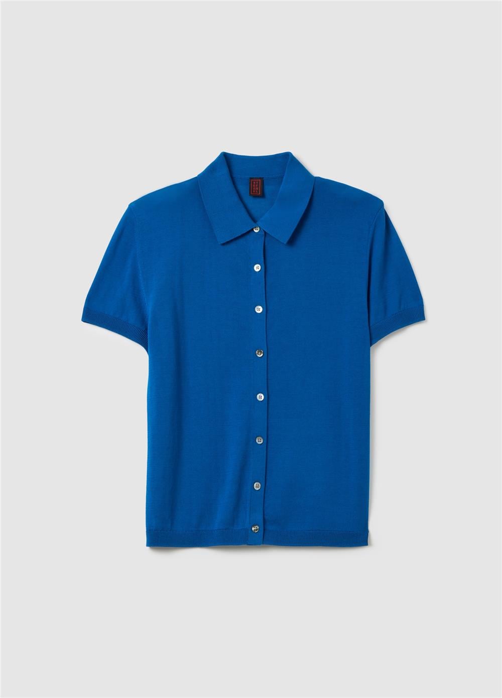 Mavi Düzenli Fit Lyocell Polo