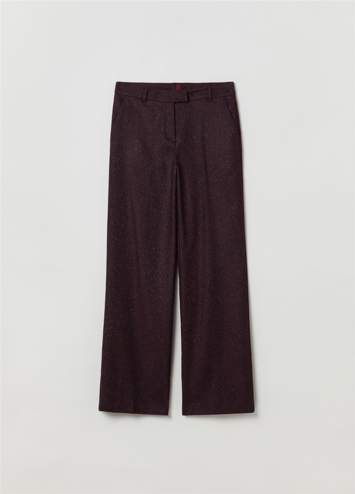 Melanj Tüvit Bordo Pantolon
