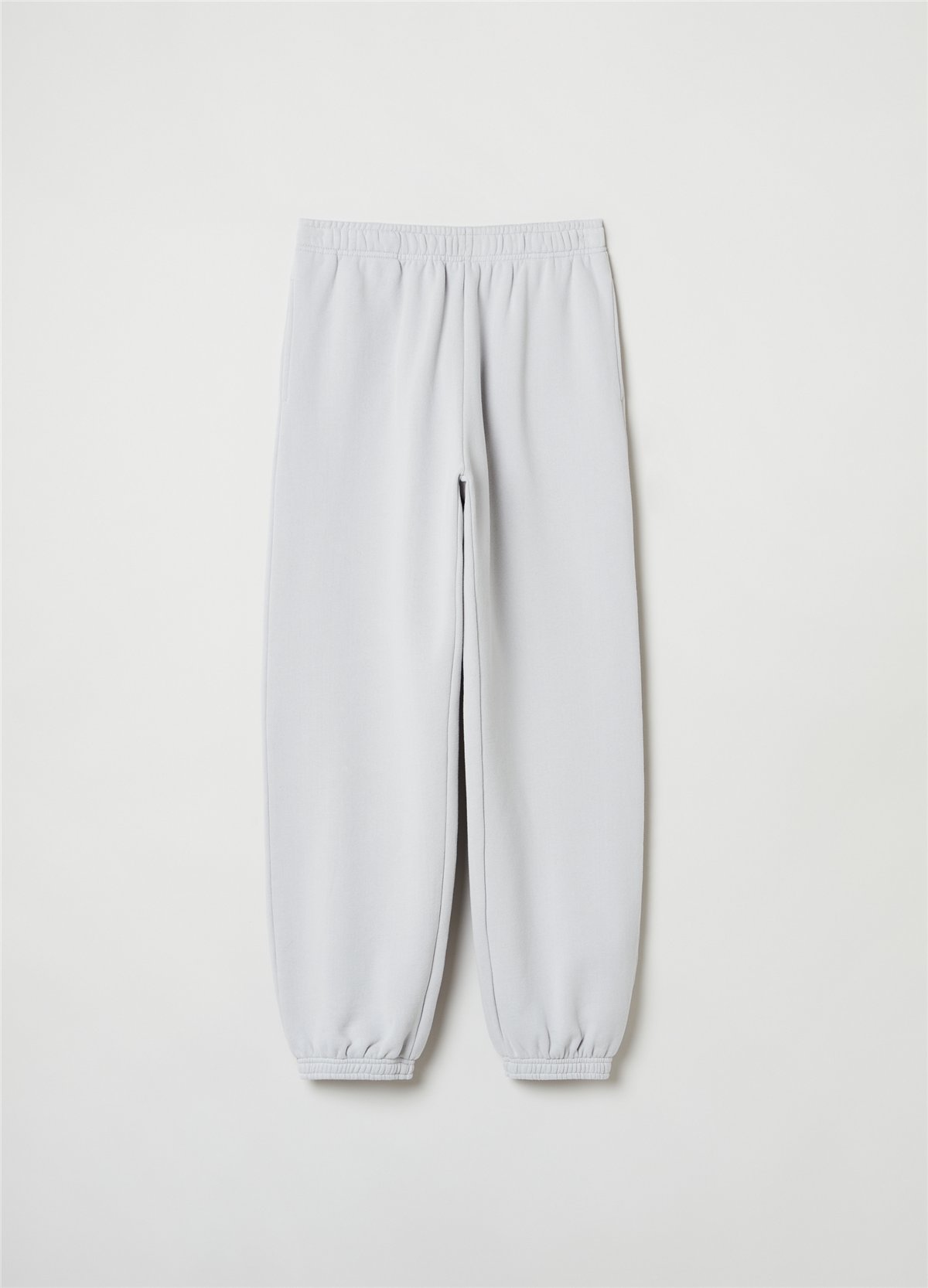 Peluş Açık Gri Jogger Pantolon