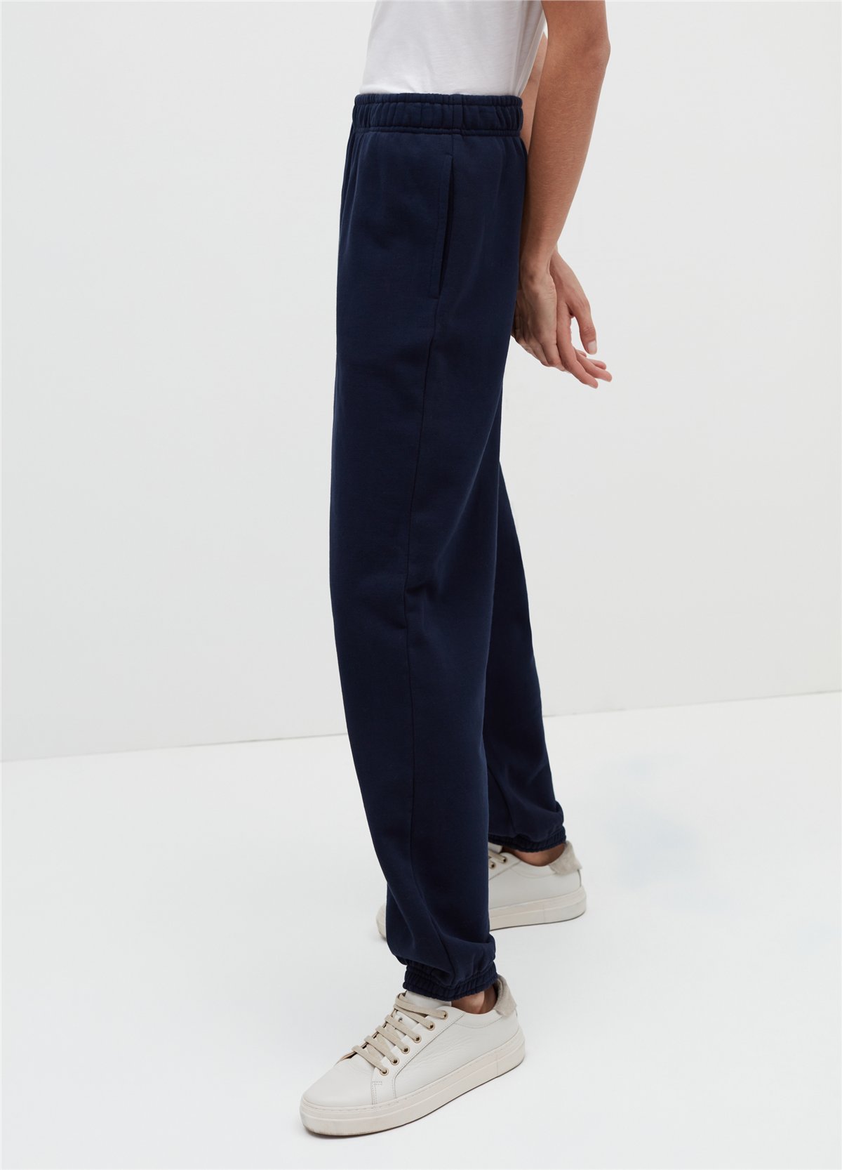 Peluş Lacivert Jogger Pantolon