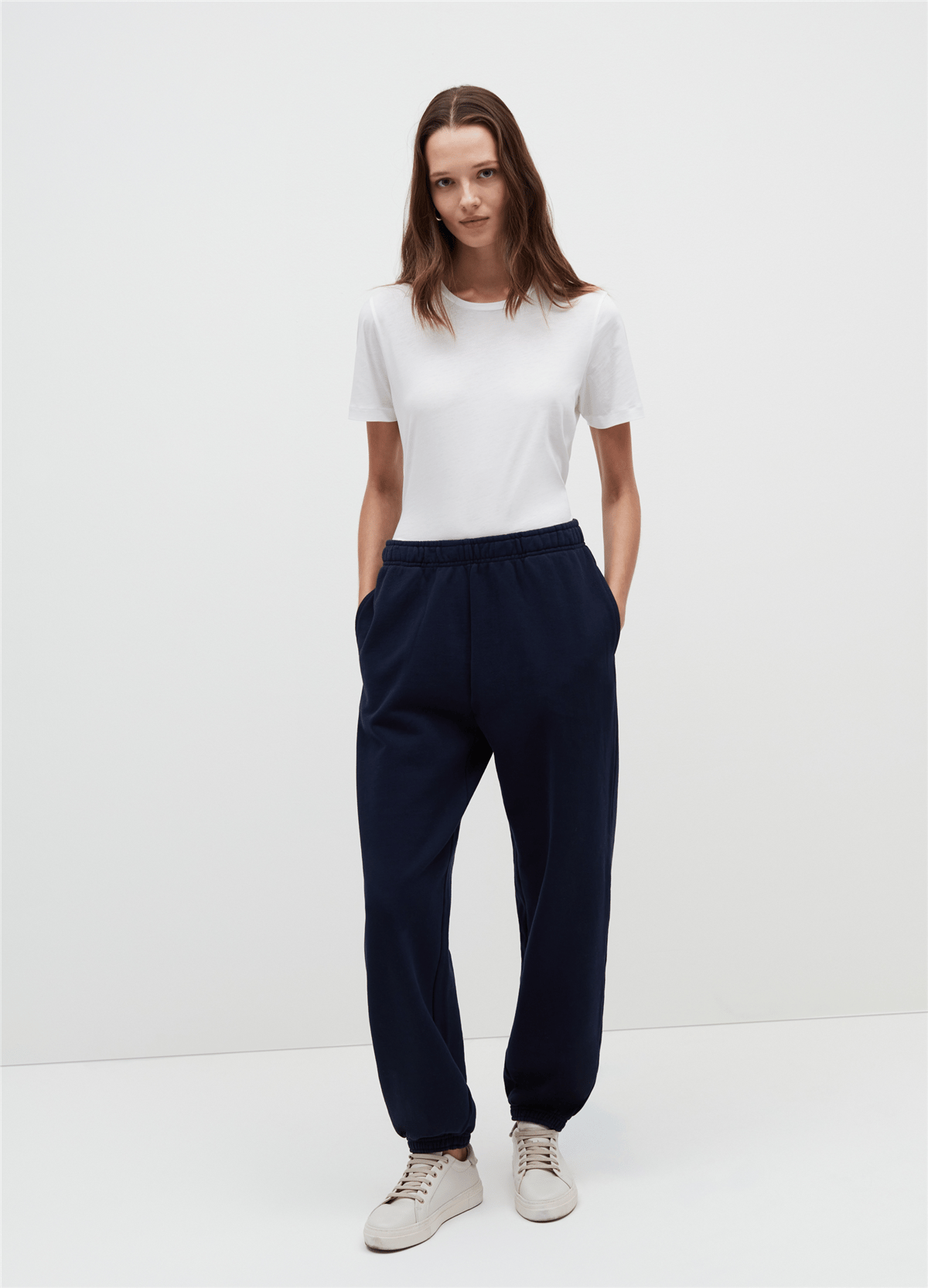 Peluş Lacivert Jogger Pantolon