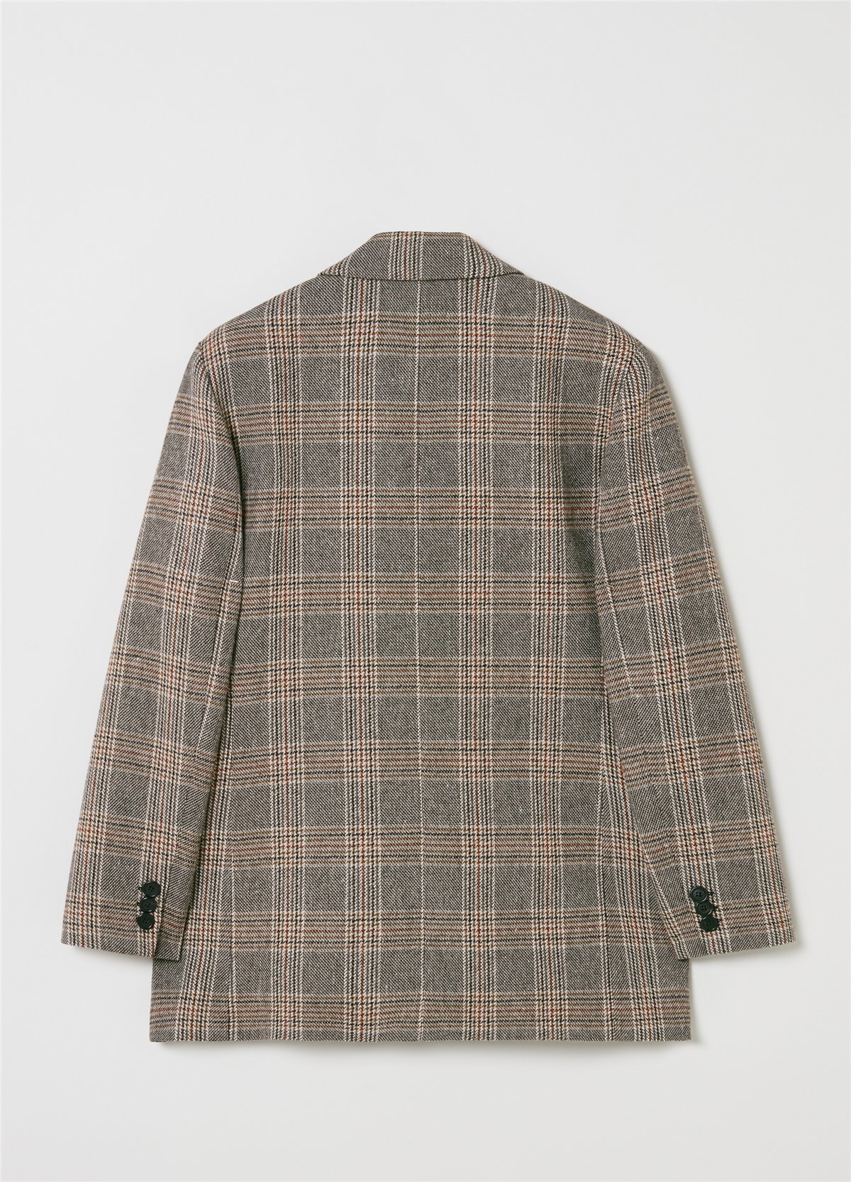 Prince Of Wales Ekose Desenli Kruvaze Blazer Ceket
