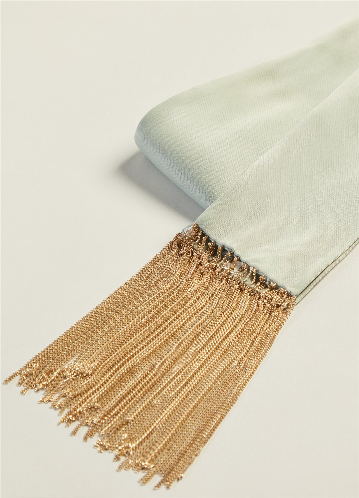 Püsküllü Mint Rayon Şal