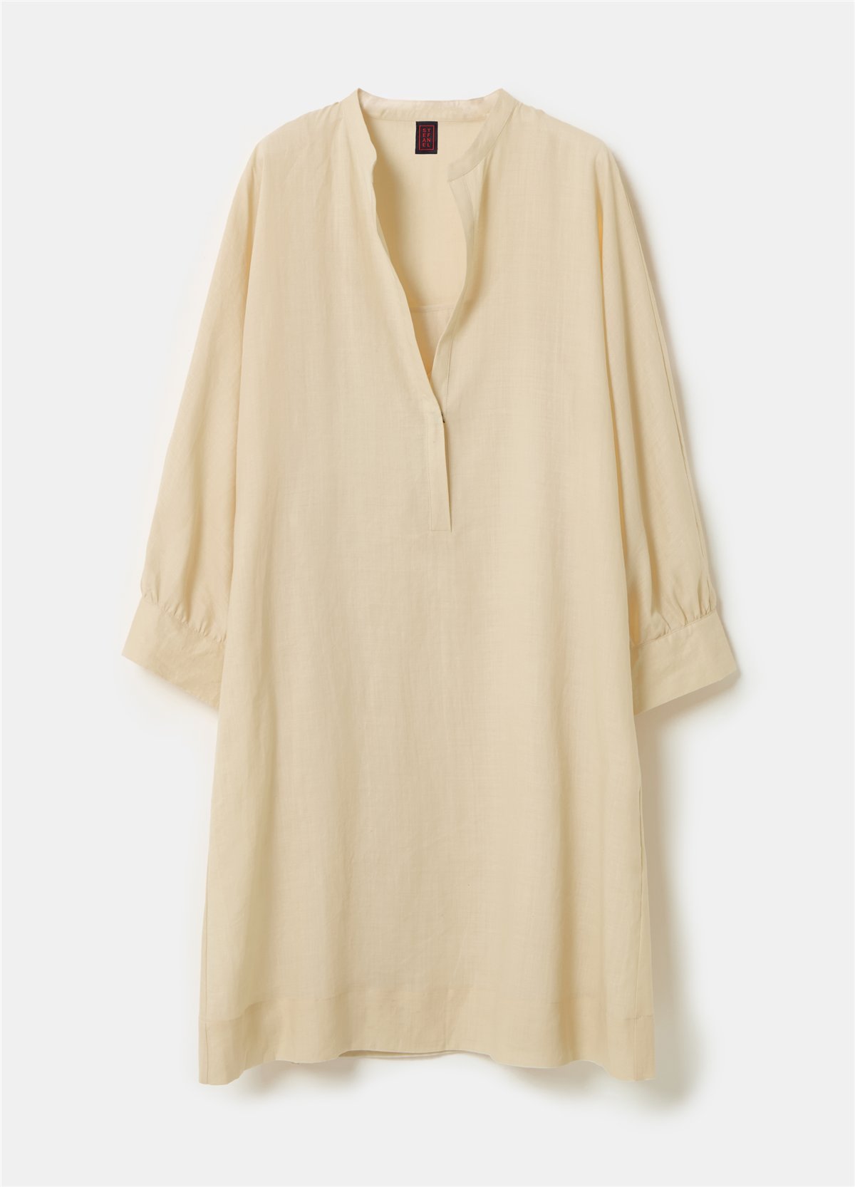 Rami Kumaş Bej Kaftan Elbise