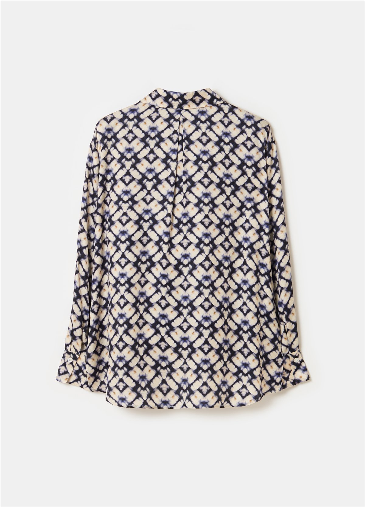 Shibori Baskılı Bol Kesim Gömlek