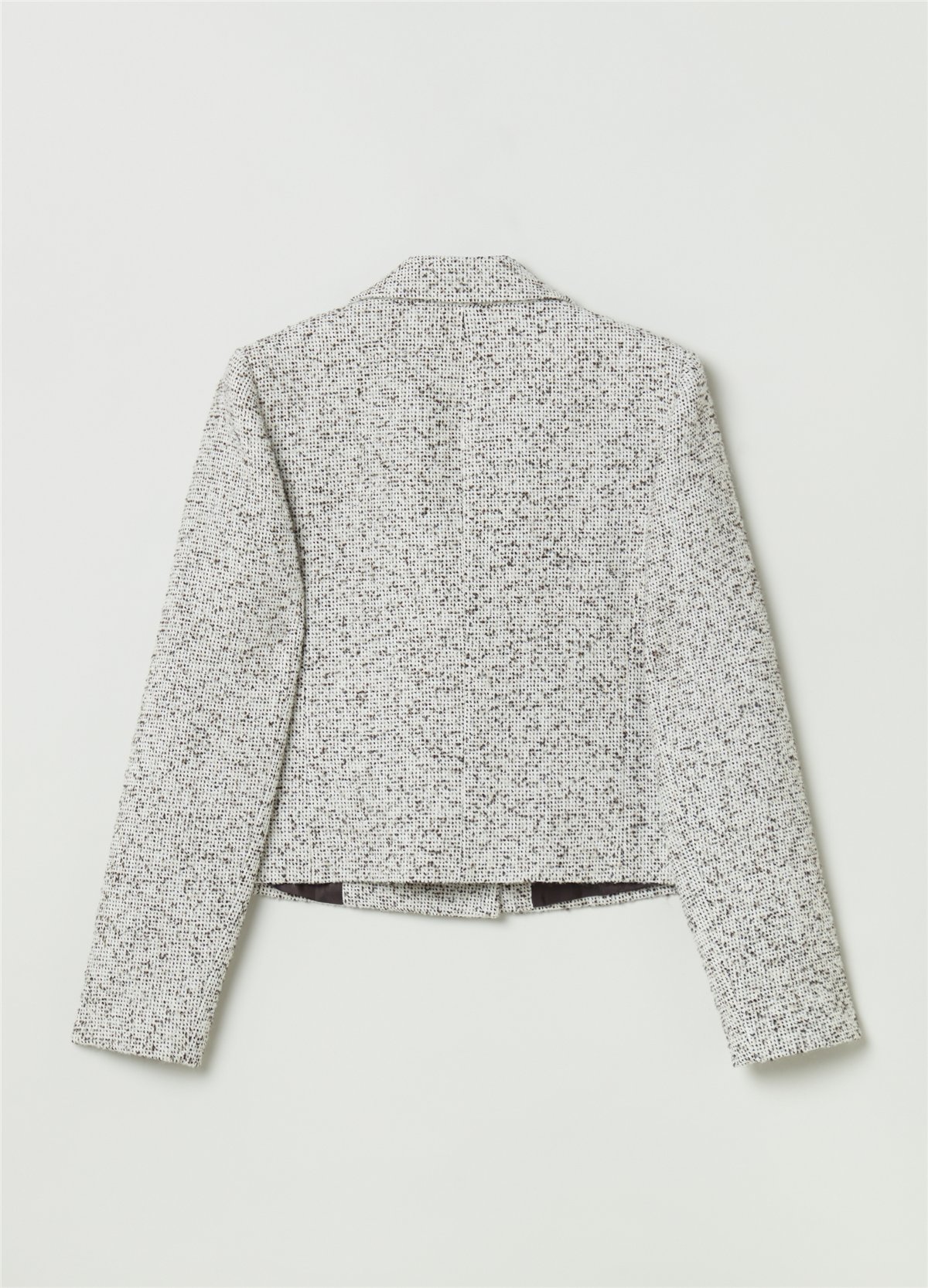 Tüvit Beyaz Kruvaze Blazer