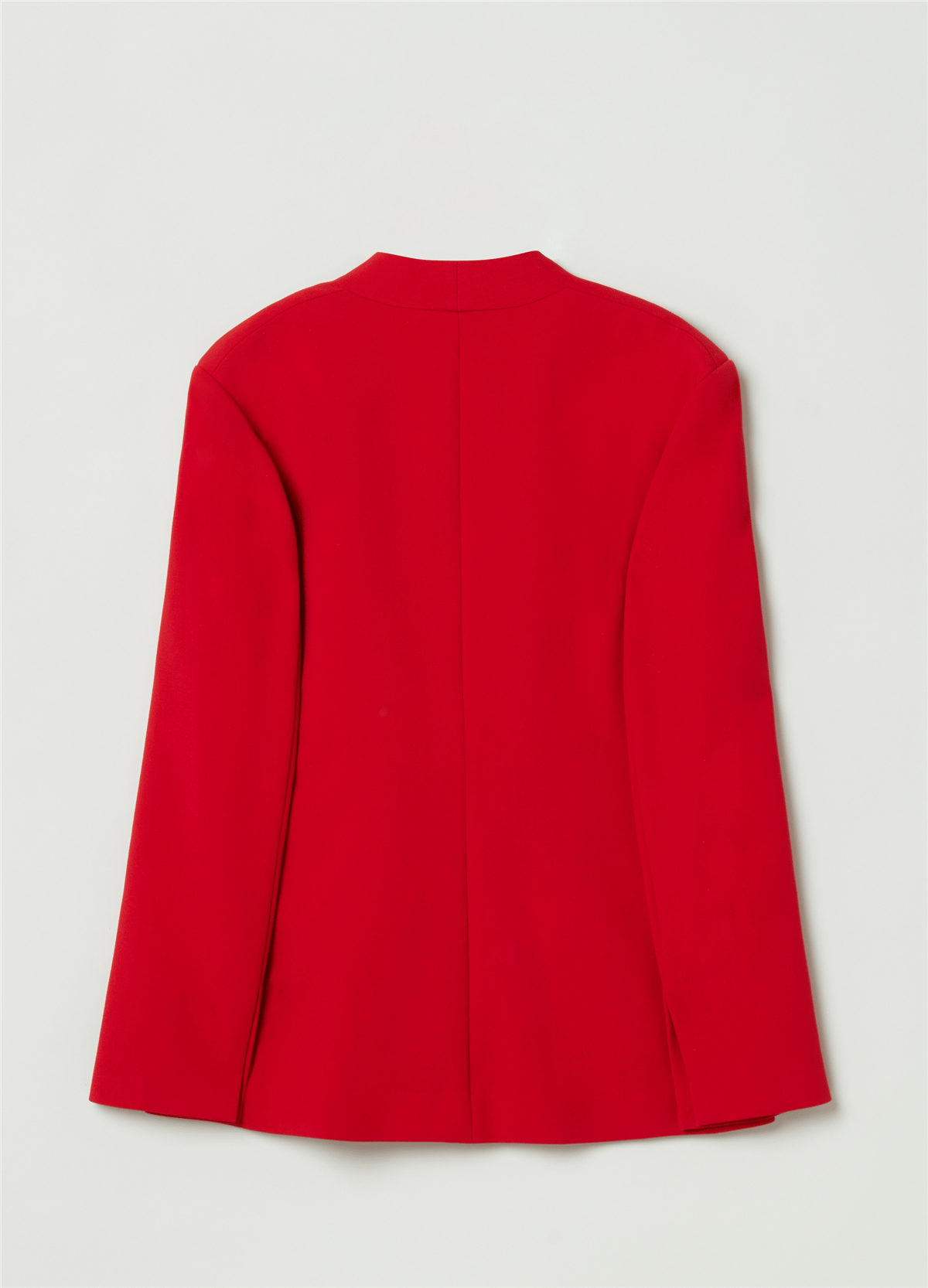 Yan Yırtmaçlı Kırmızı Kruvaze Blazer
