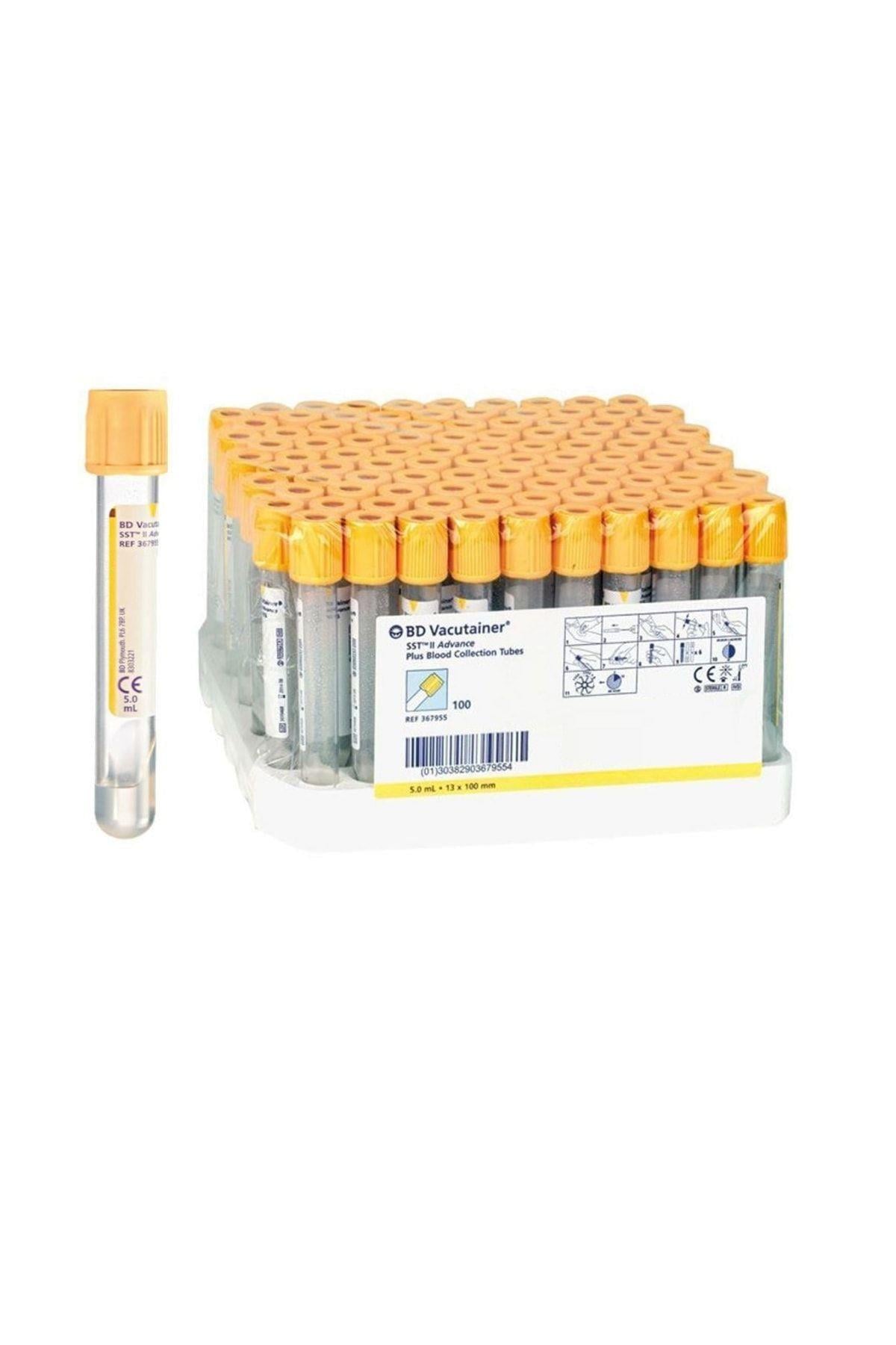 Vacutainer Sarı Kapak 5 Ml 100 Adet