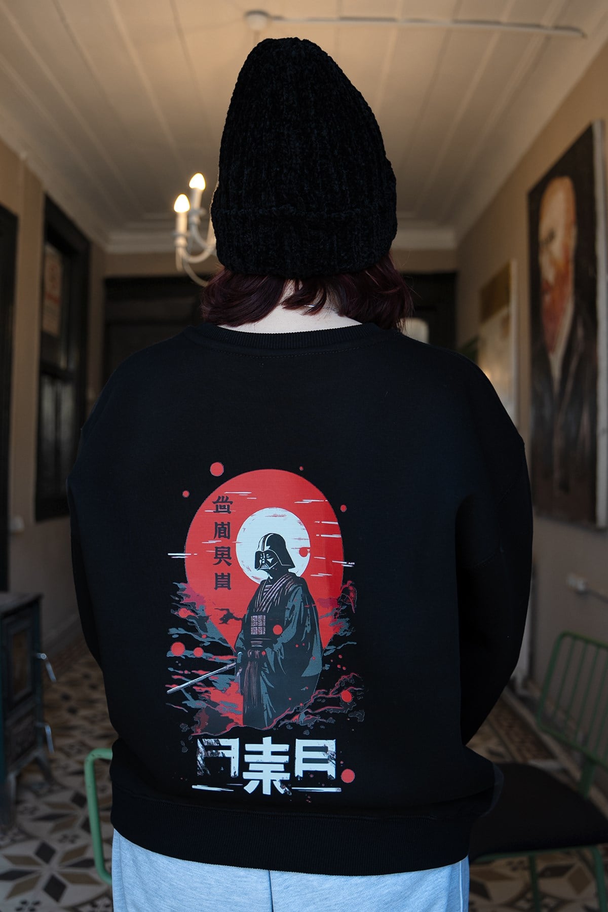 Darth Vader Oversize Kadın Sweat