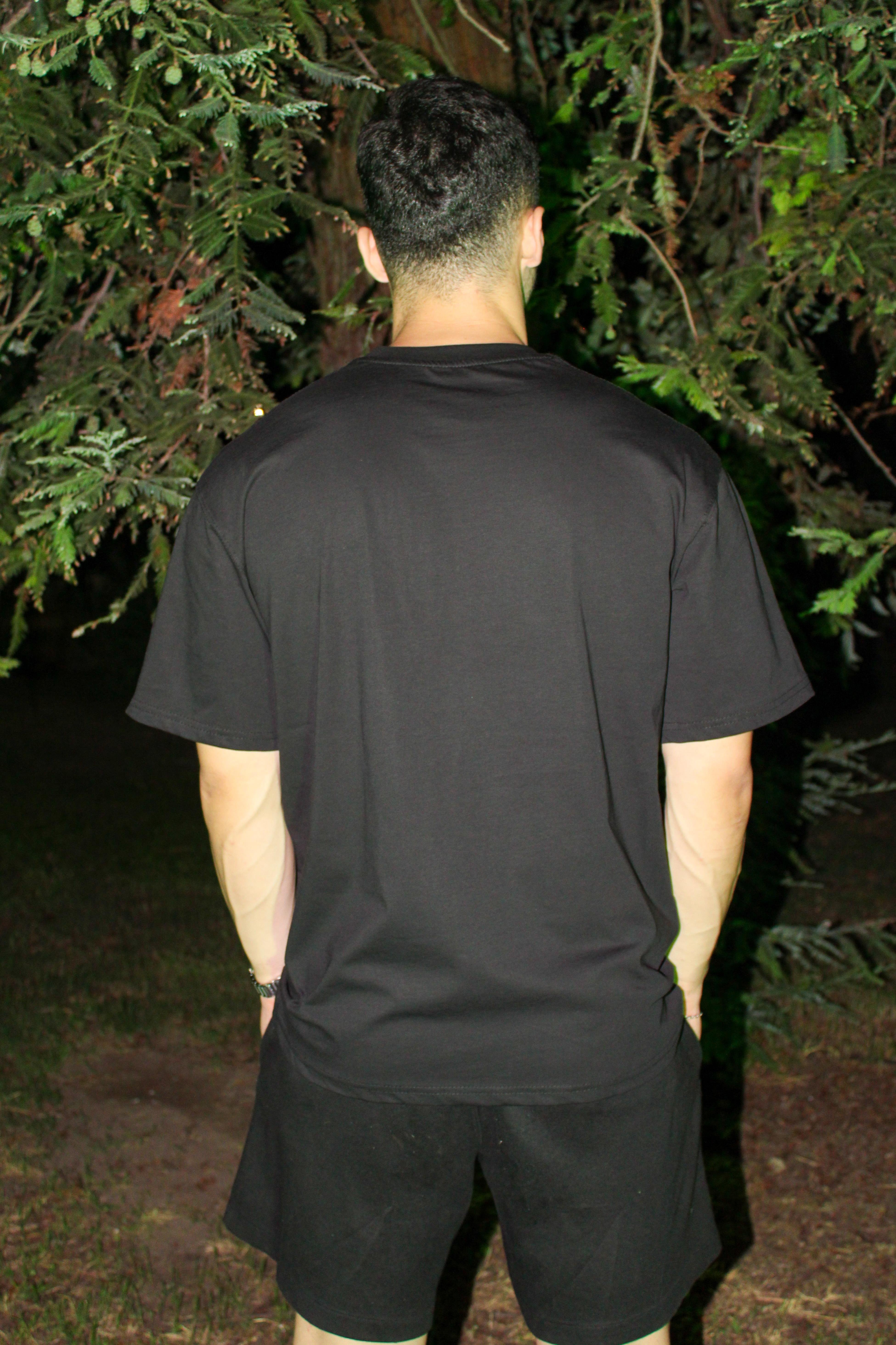 Evoke Logo Rubber Baskı Erkek Oversize T-shirt