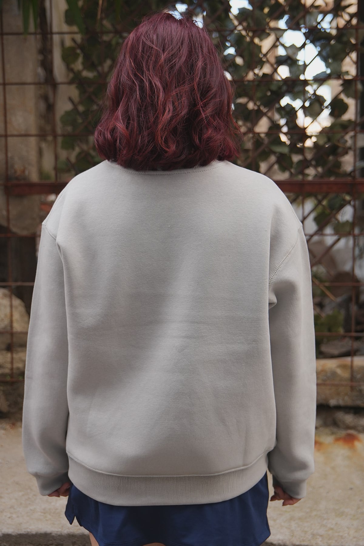 Grafiti Nakış Oversize Kadın Sweat