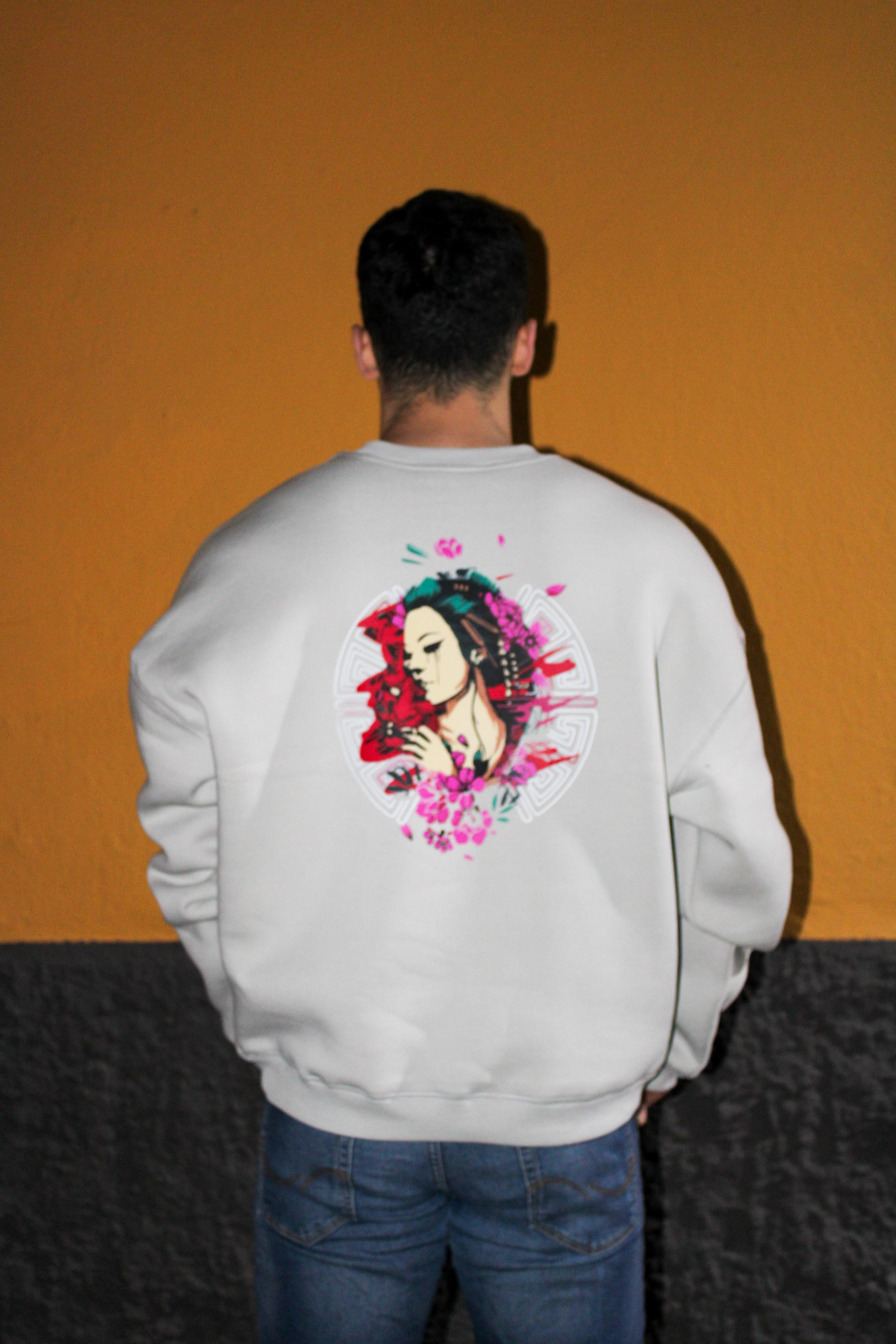 Japon Melek Oversize Erkek Sweat