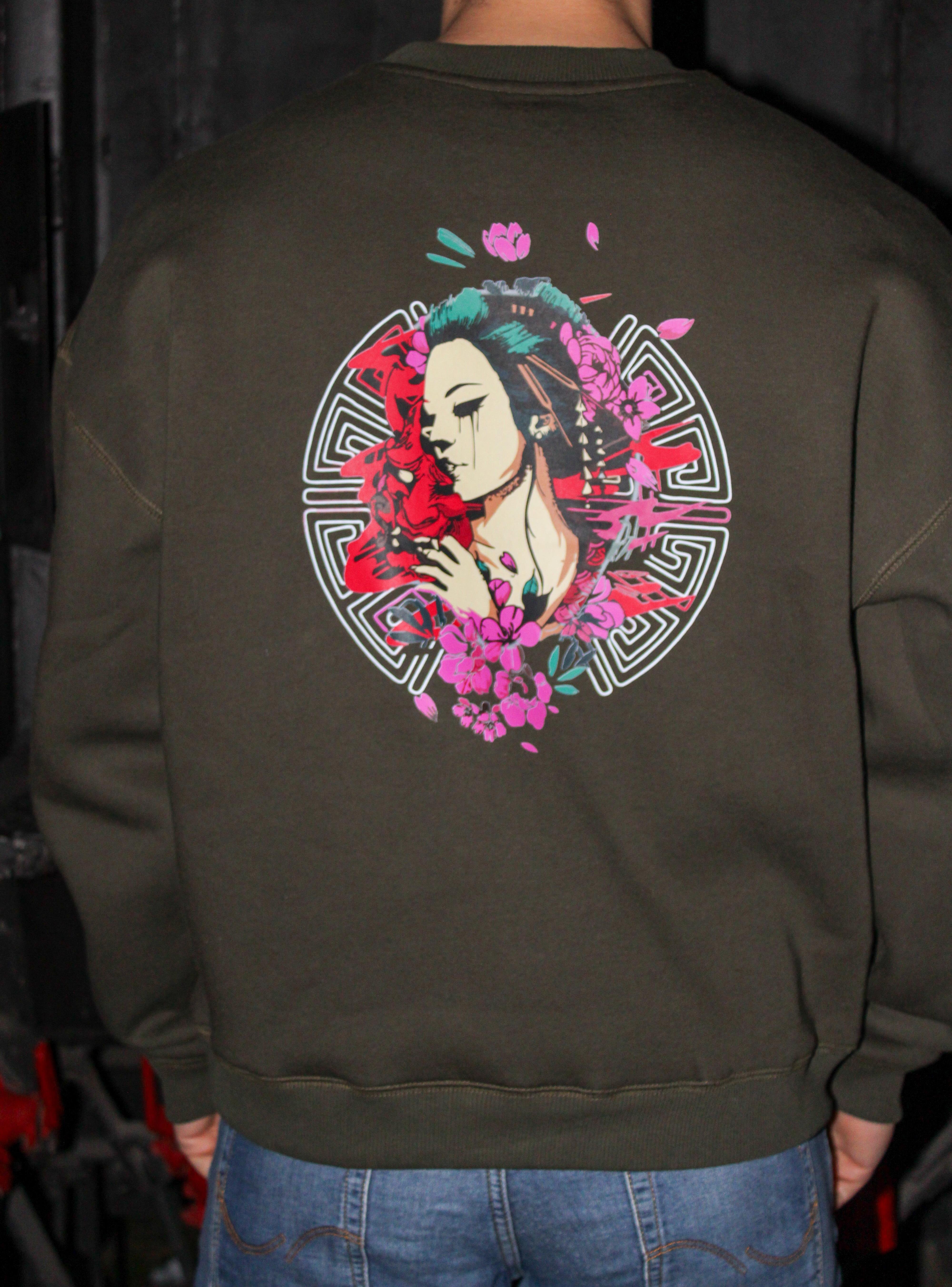 Japon Melek Oversize Erkek Sweat