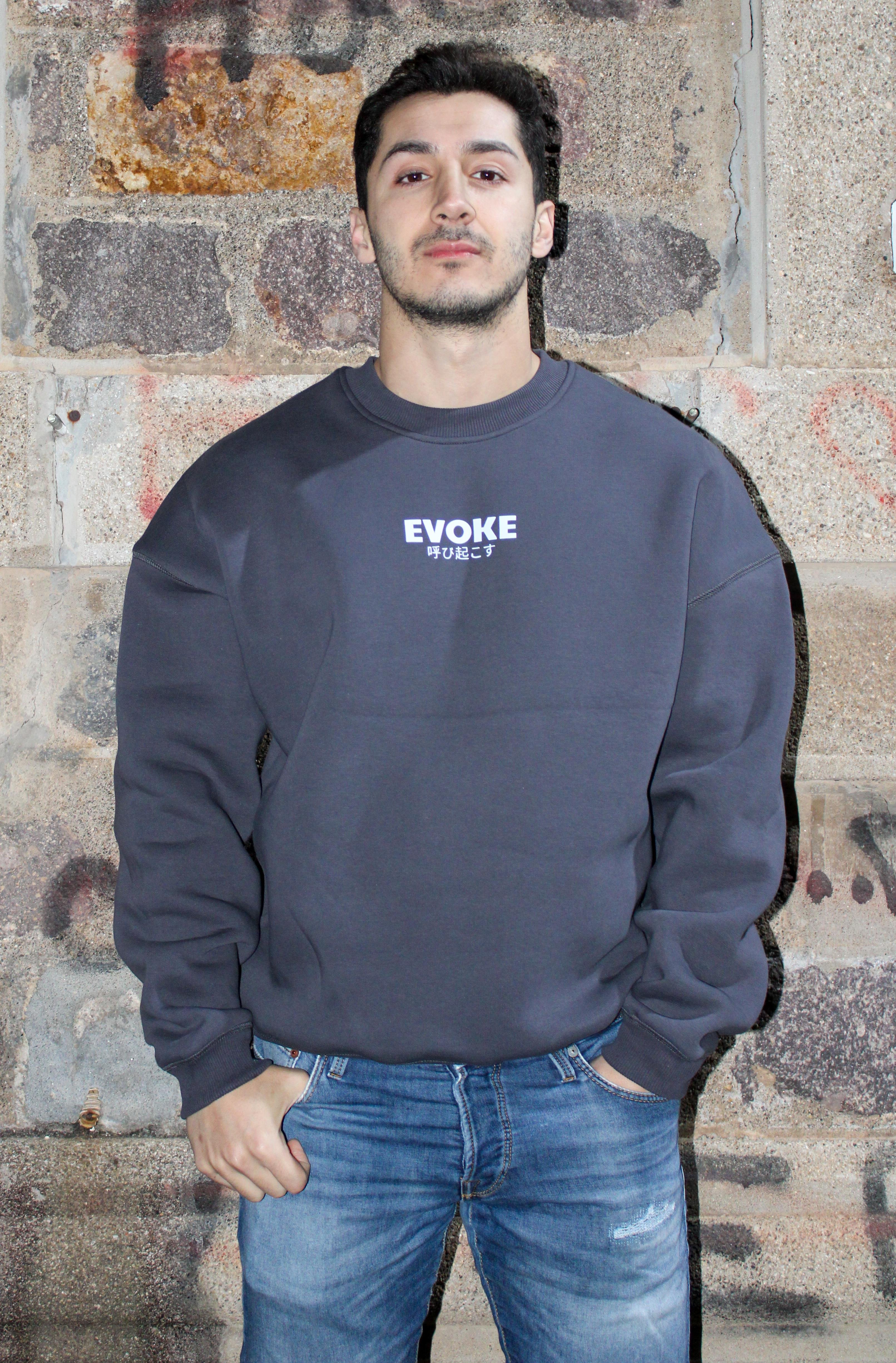 Japon Melek Oversize Erkek Sweatshirt 