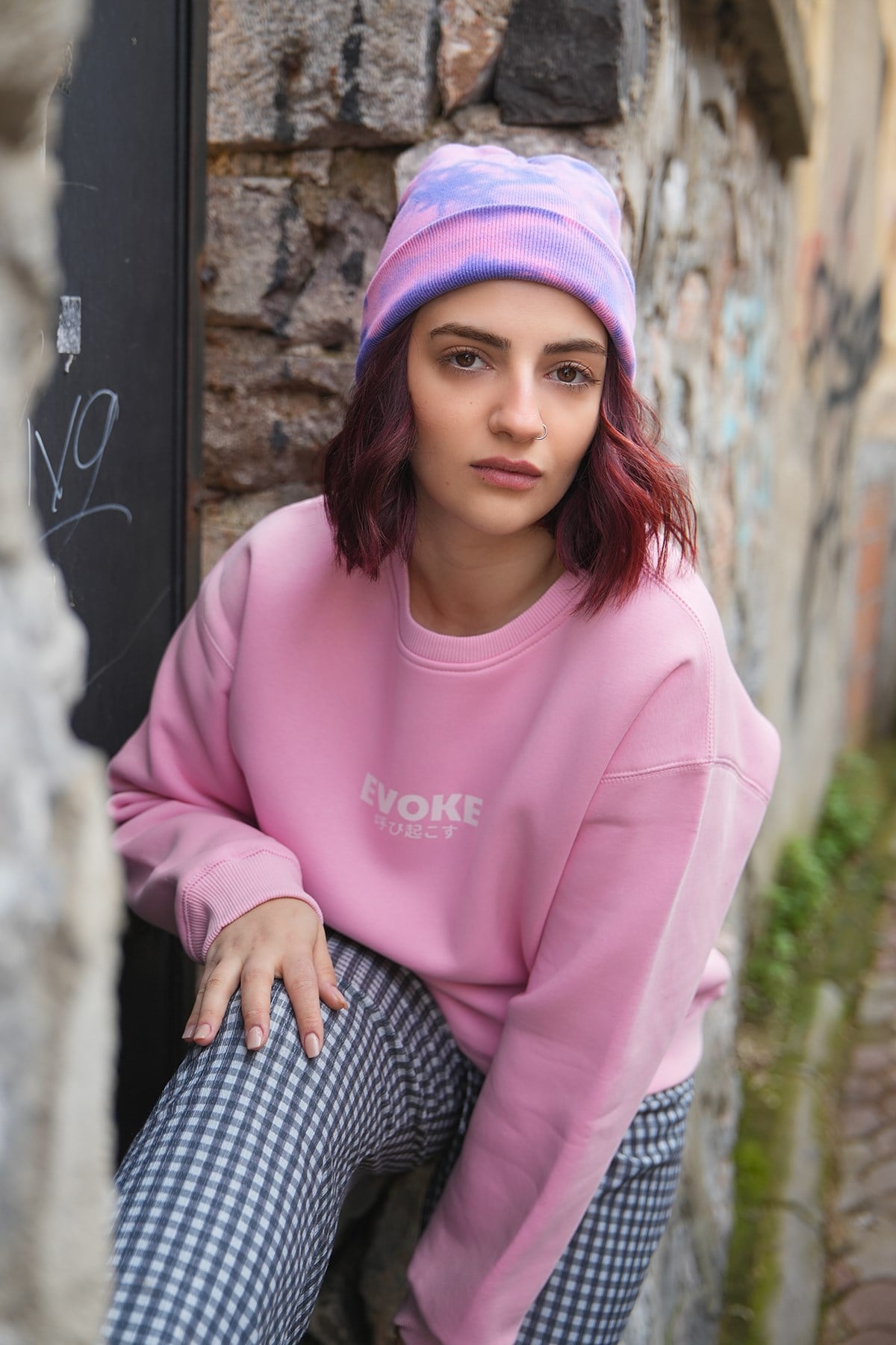 Japon Melek Oversize Kadın Sweat