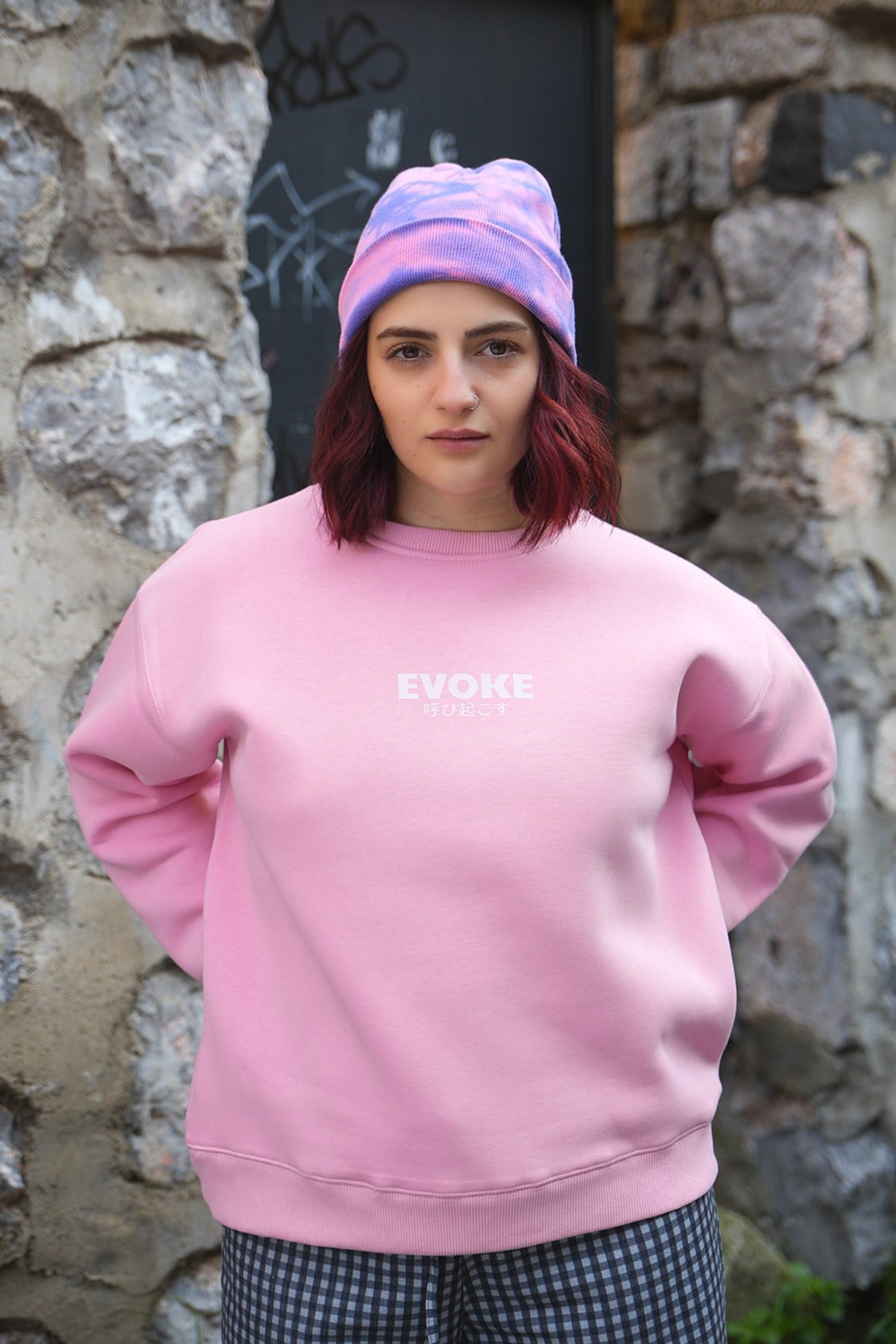 Japon Melek Oversize Kadın Sweat