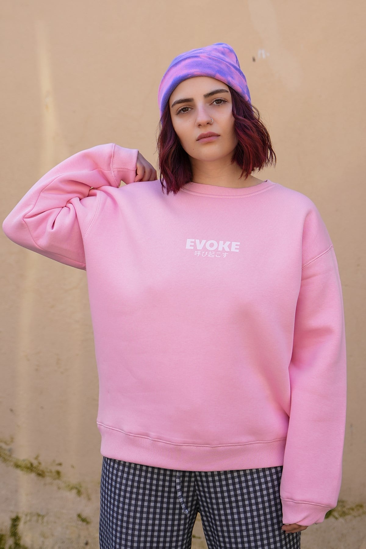 Japon Melek Oversize Kadın Sweat
