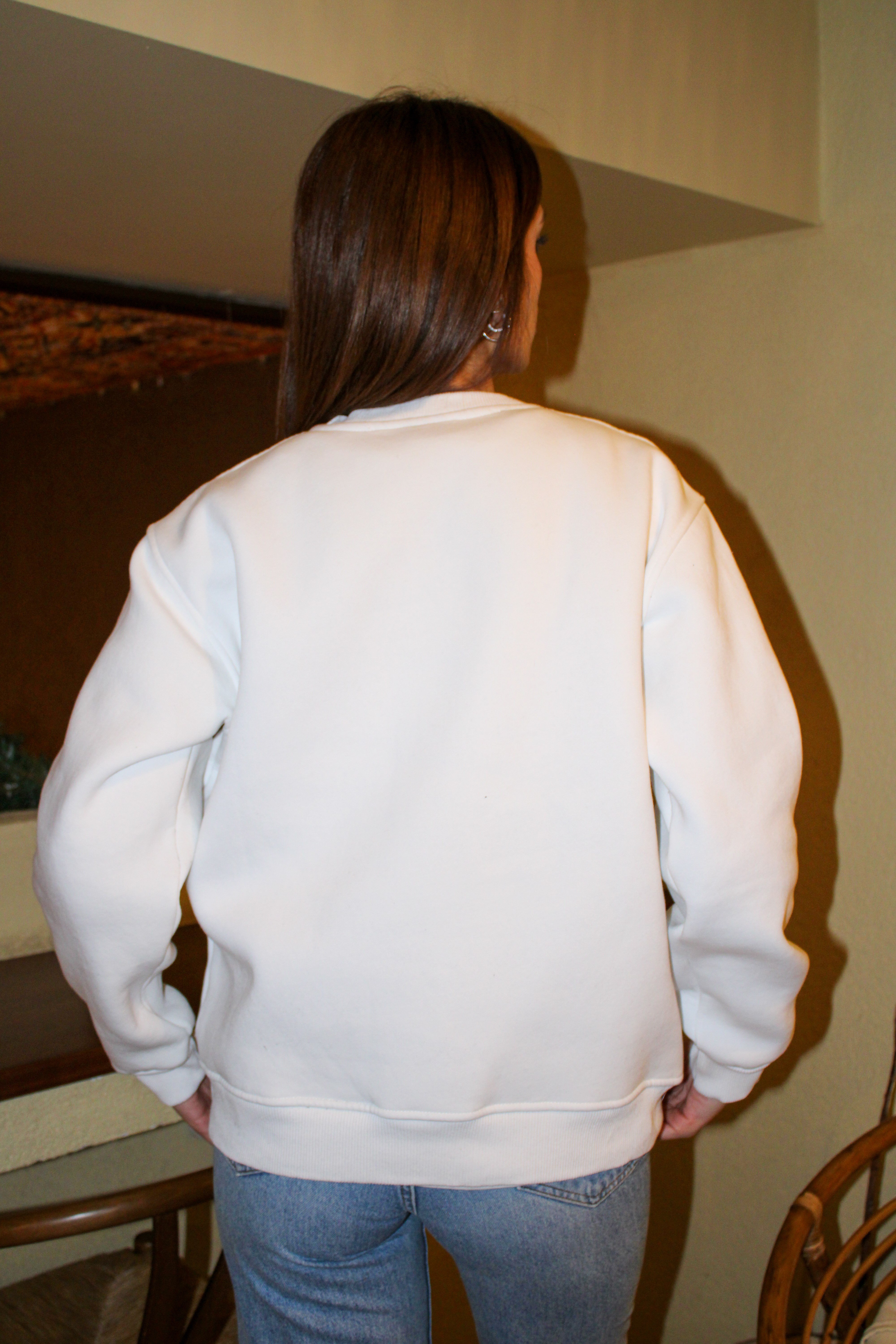 Leopar Oversize Kadın Sweat