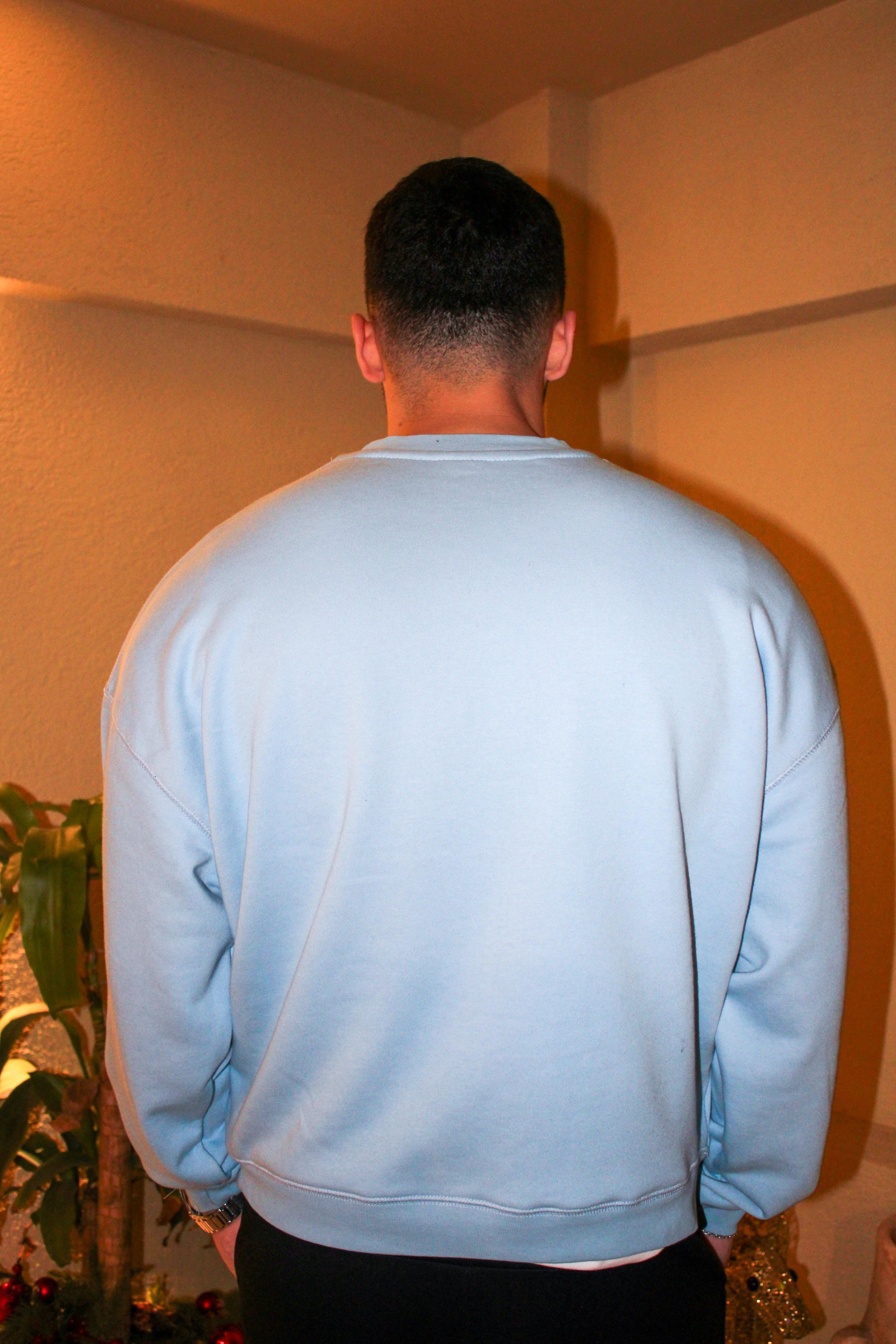 Nakışlı Oversize Erkek Sweat