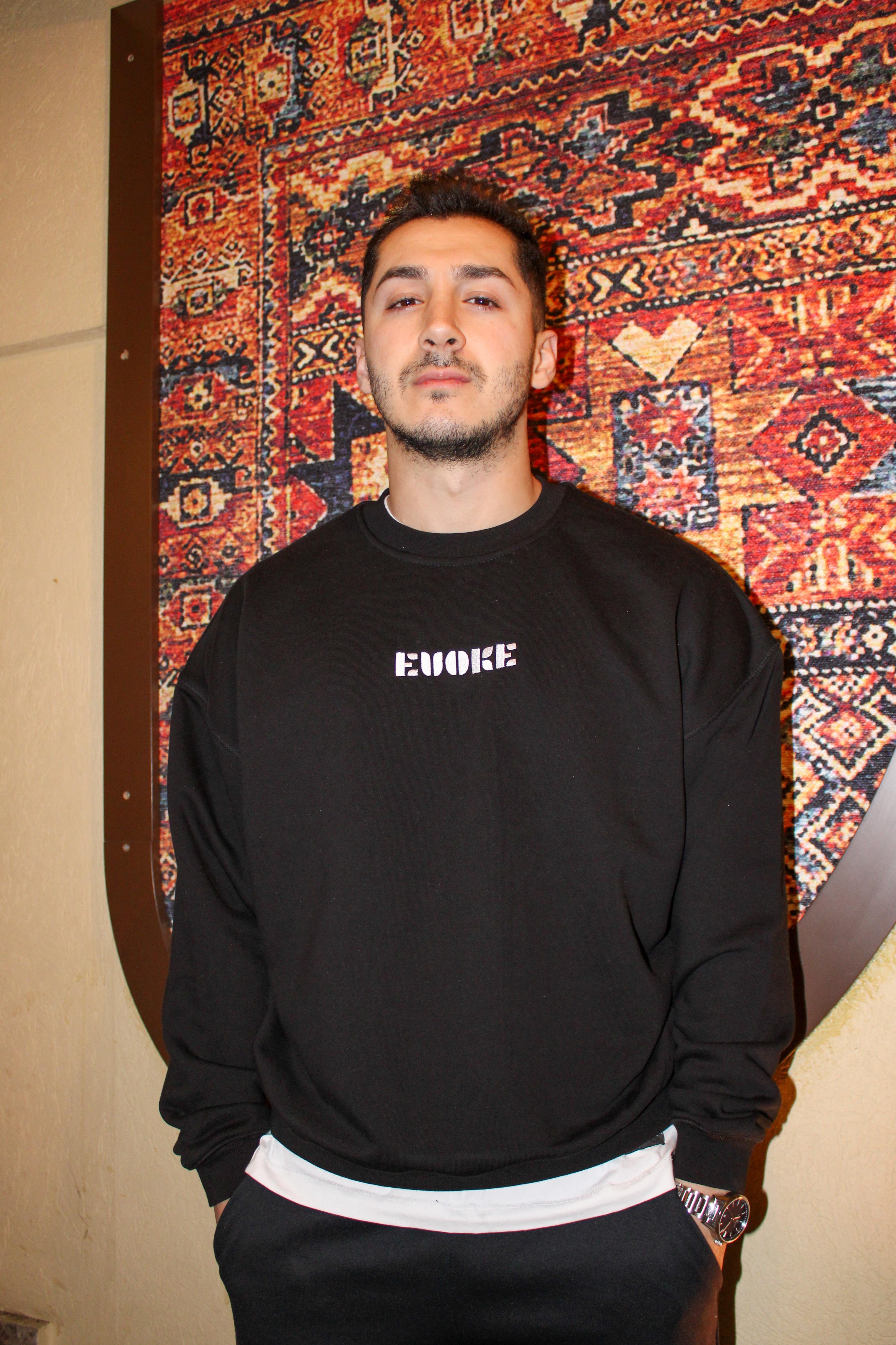 Nakışlı Oversize Erkek Sweat