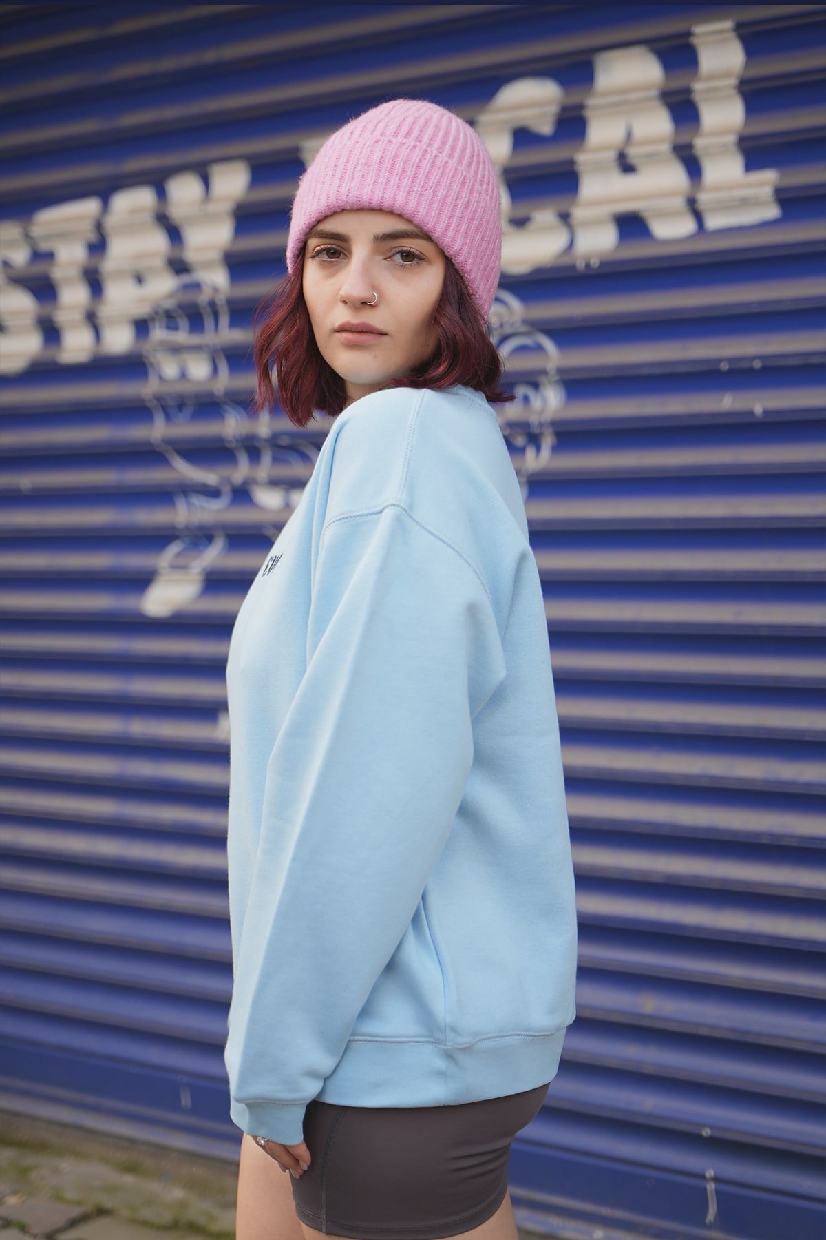 Nakışlı Oversize Kadın Sweat