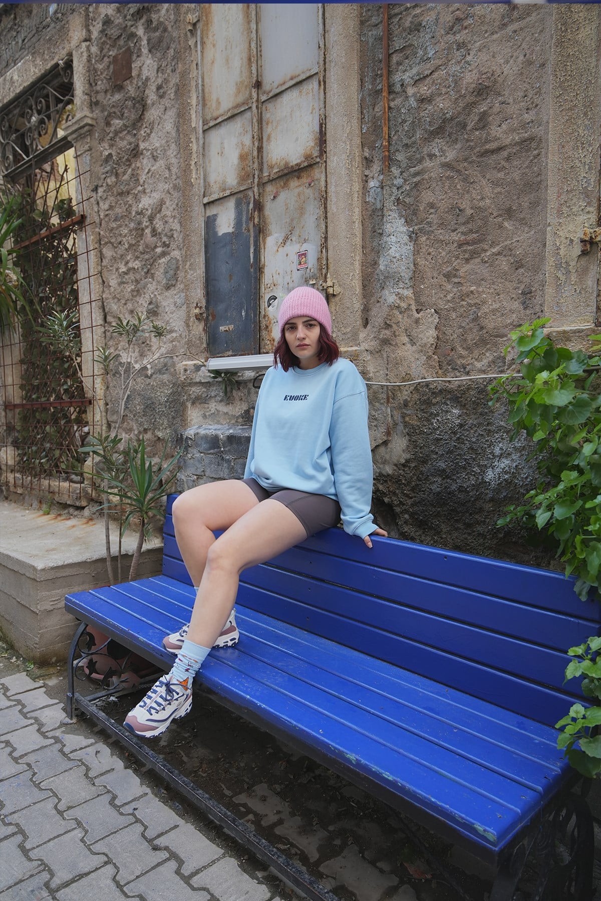 Nakışlı Oversize Kadın Sweat