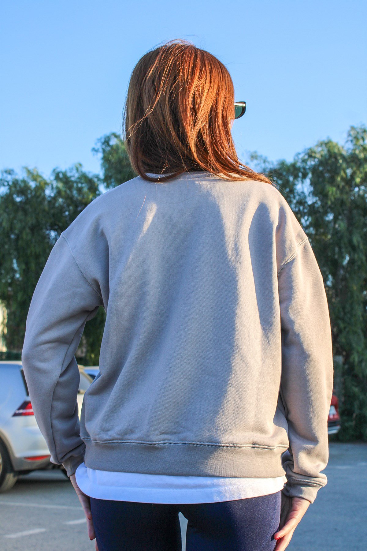 Nakışlı Oversize Kadın Sweat