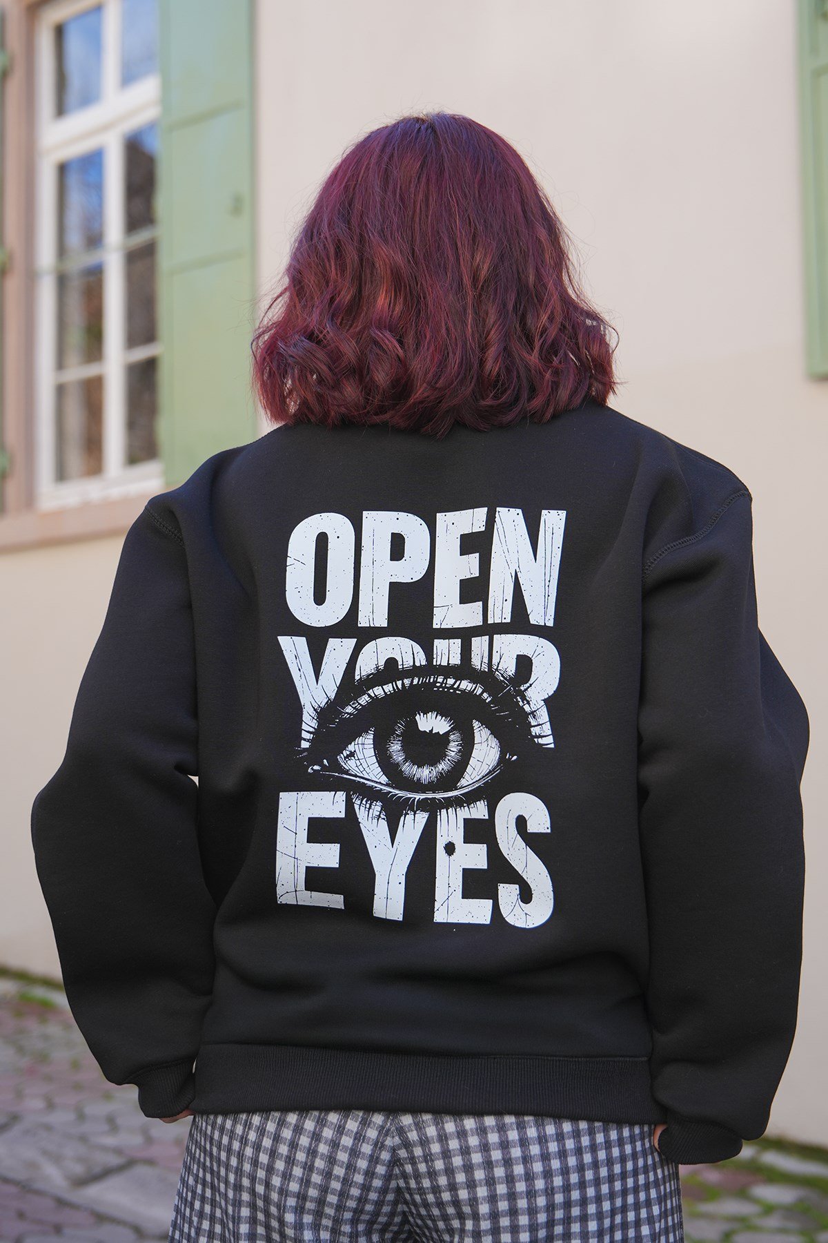 Open Your Eyes Oversize Kadın Sweat
