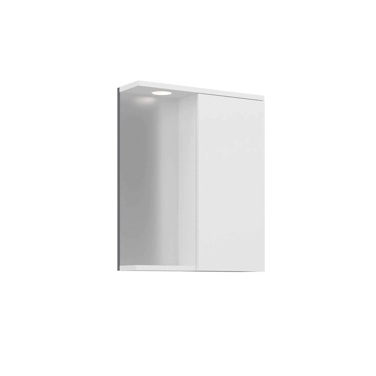 Purus 56 cm Banyo Üst Ayna Dolabı (Spot Aynalı)